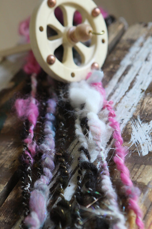 SPINDLING Method 12 - Plying a stash-busting self striping art yarn