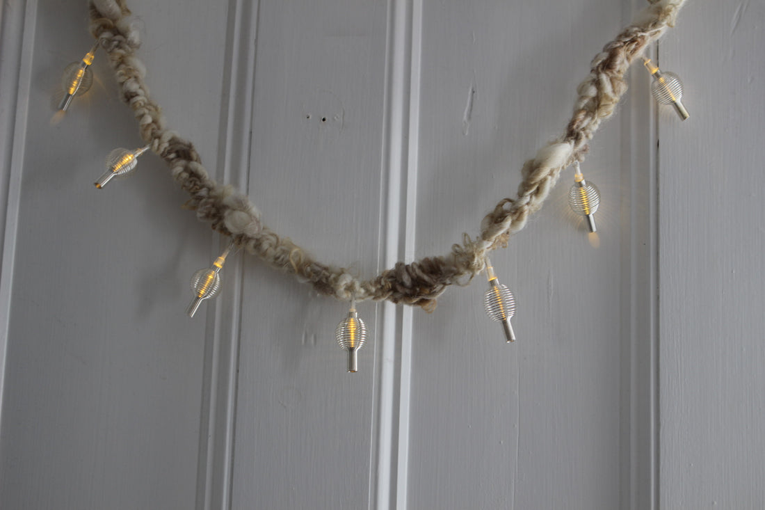 GARLAND Crochet Light Fixtures (Free Handspun Project)
