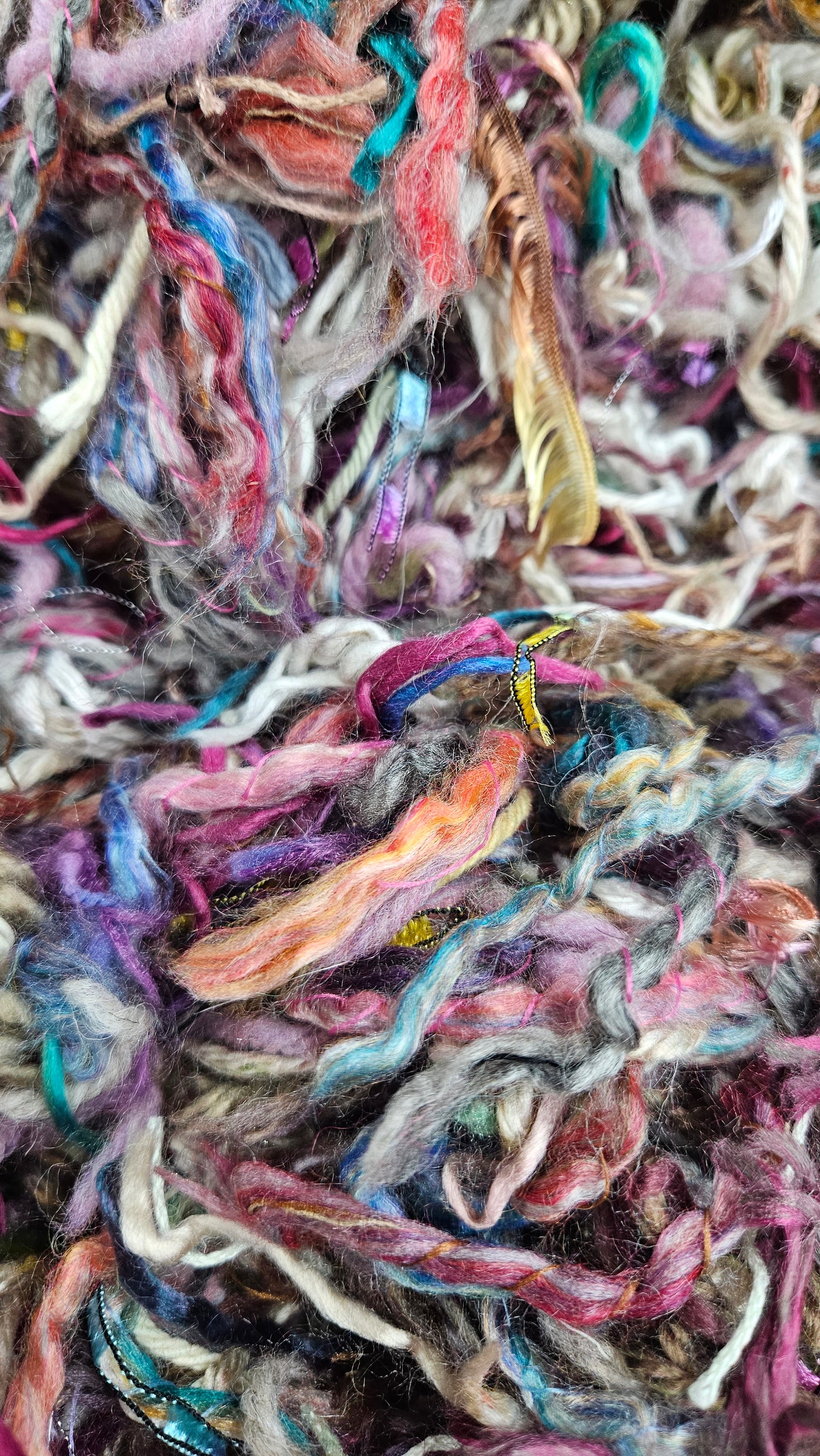 SLEEPING BEAUTY - hand-cut vintage novelty yarns for fiber art blending - 2 oz | 57 g