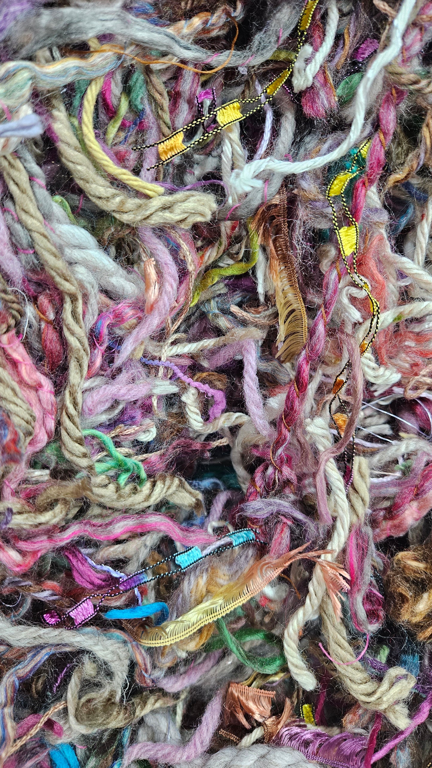 SLEEPING BEAUTY - hand-cut vintage novelty yarns for fiber art blending - 2 oz | 57 g