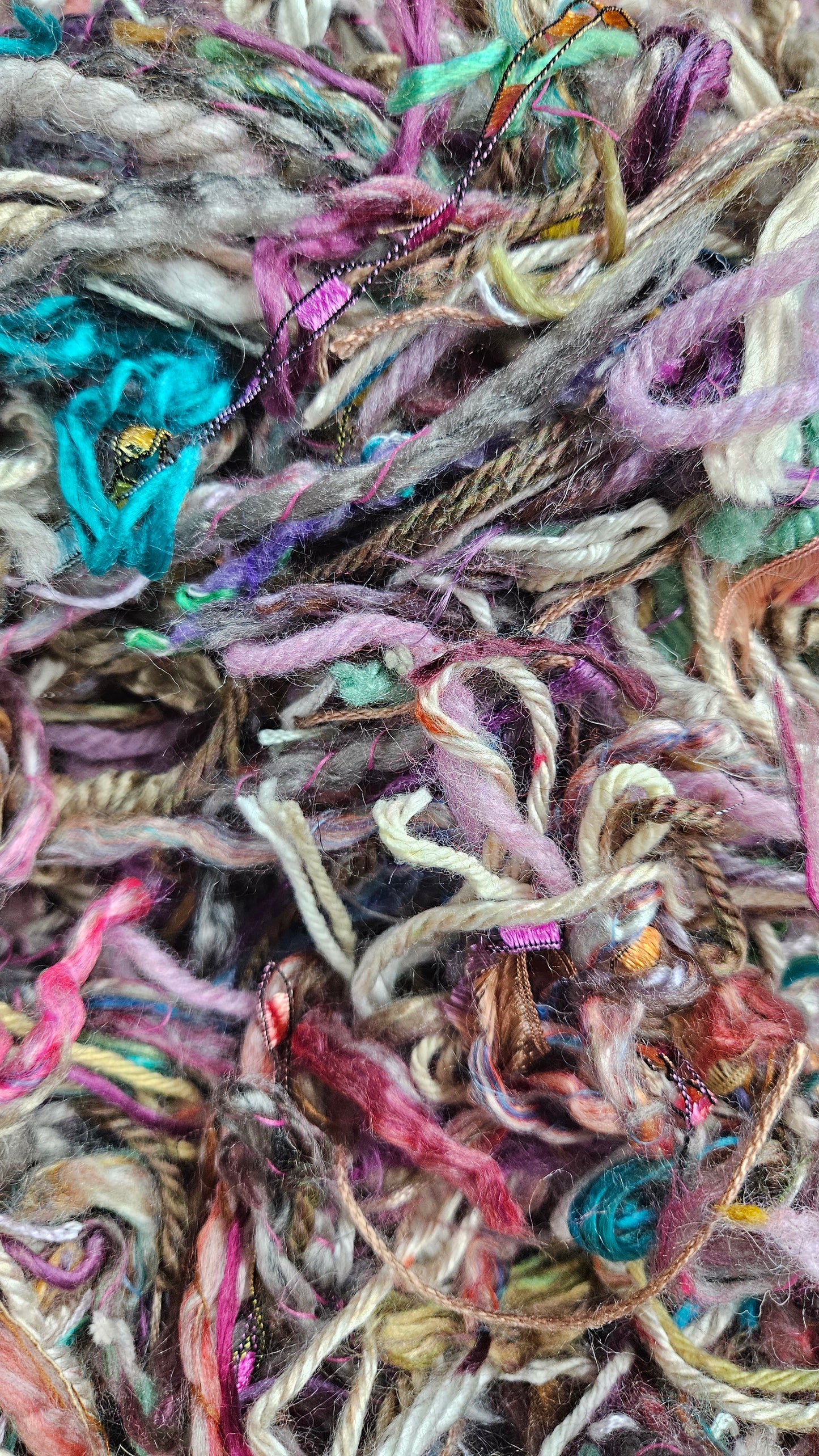 SLEEPING BEAUTY - hand-cut vintage novelty yarns for fiber art blending - 2 oz | 57 g