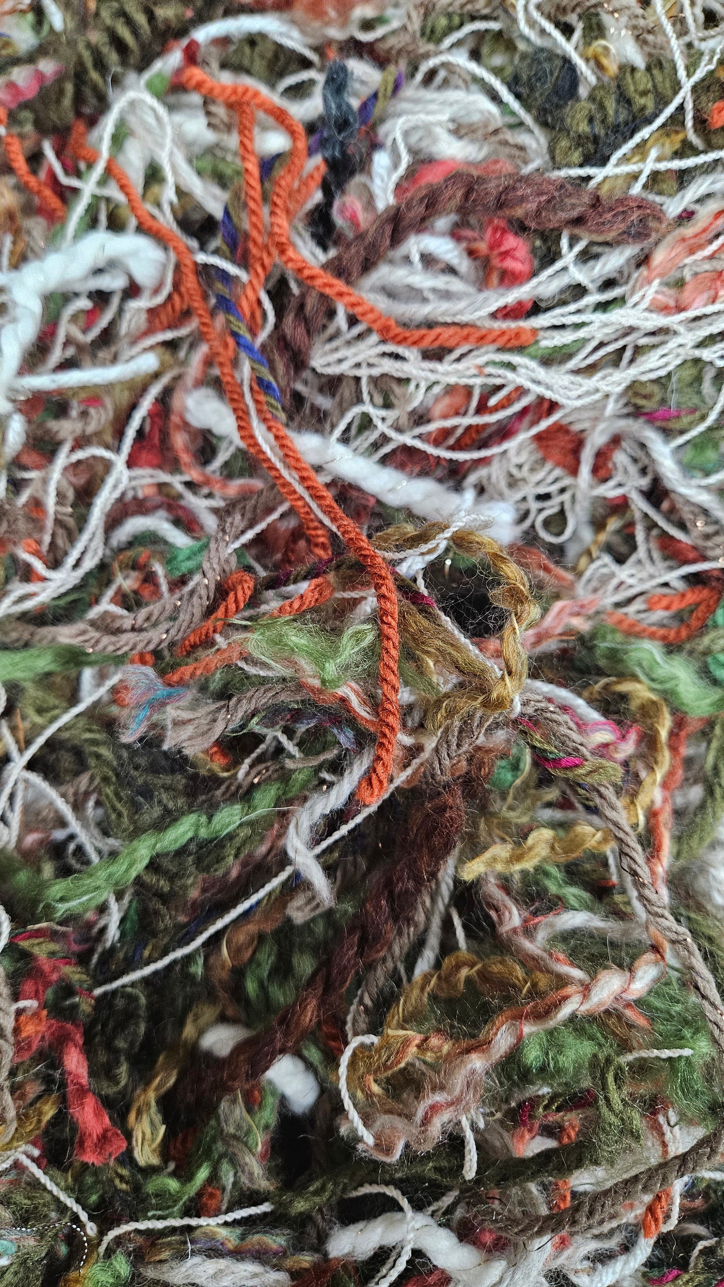 SNOW WHITE Novelty Thread Fiber Texture Blend - 2 ounces