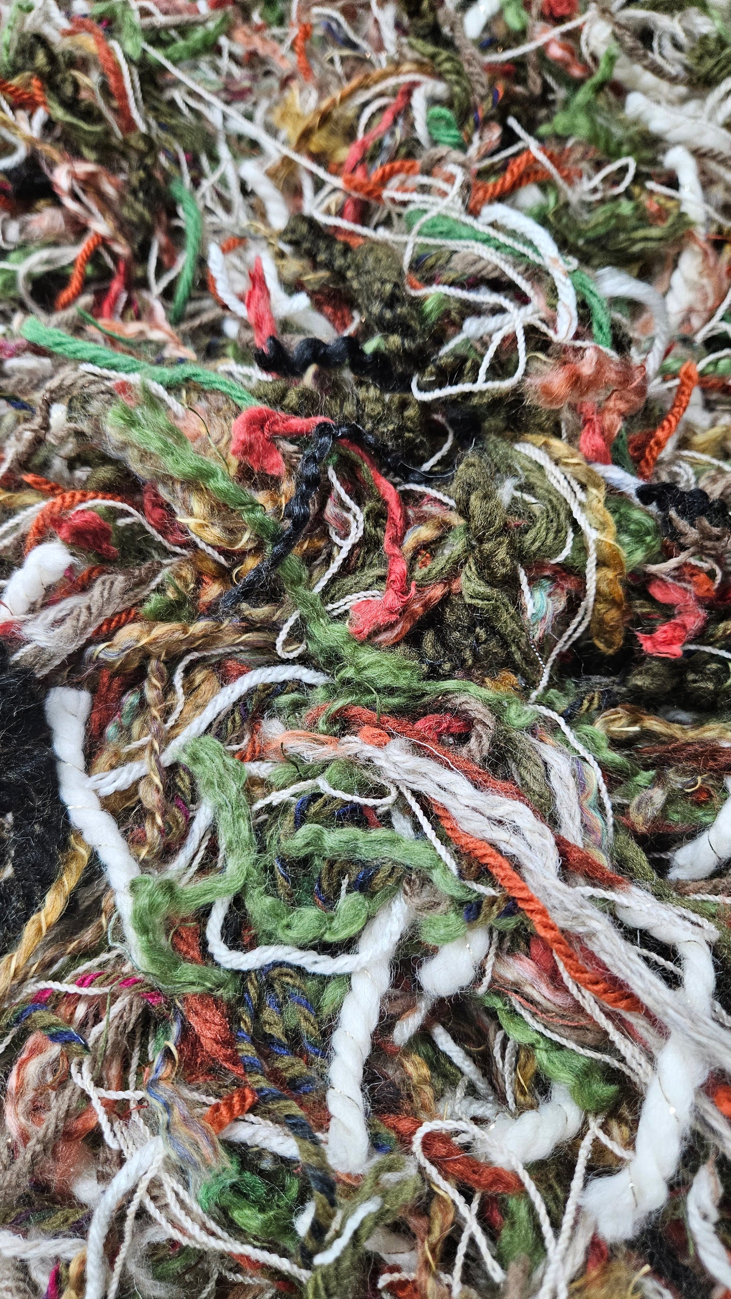 SNOW WHITE Novelty Thread Fiber Texture Blend - 2 ounces