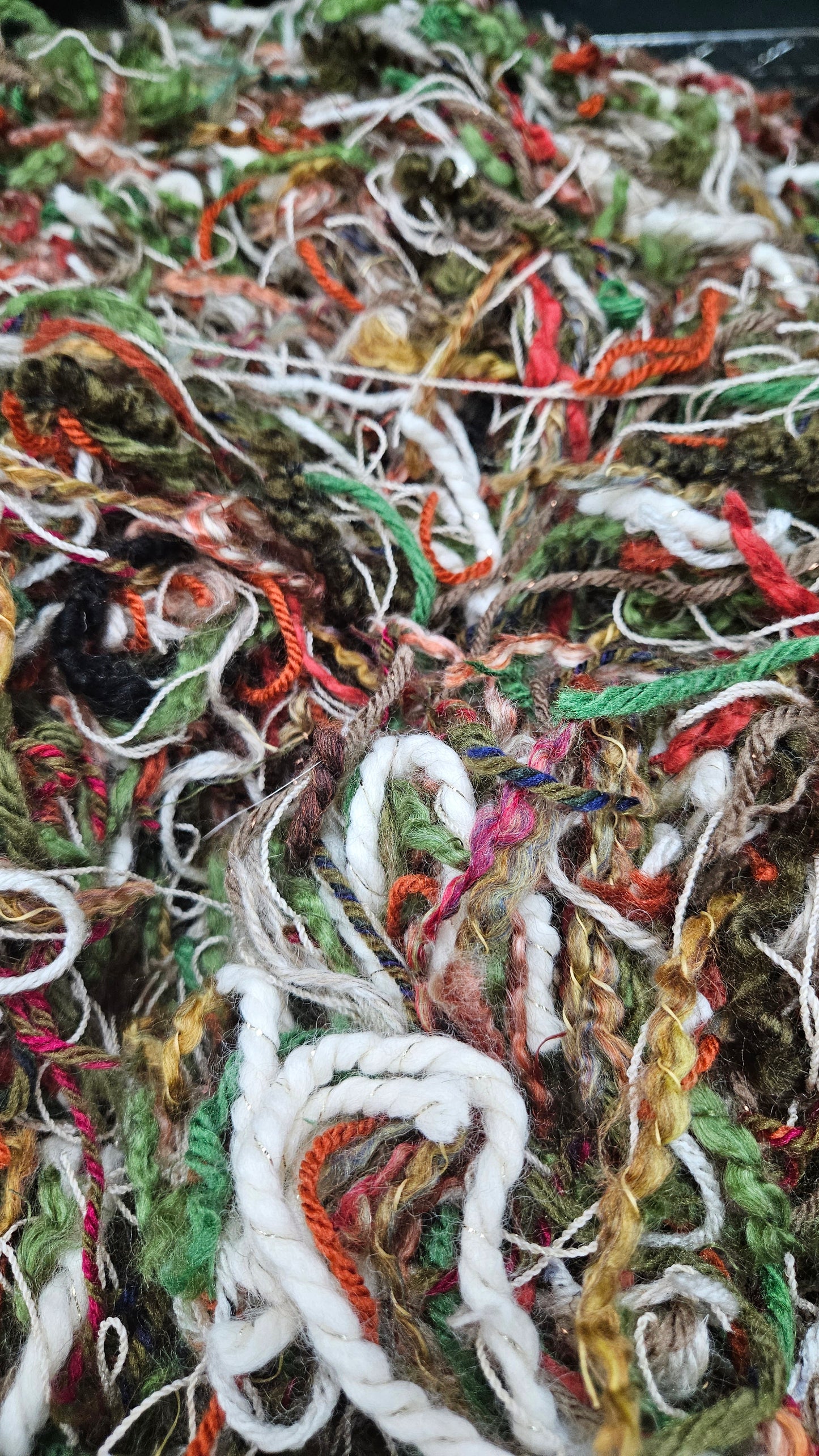 SNOW WHITE Novelty Thread Fiber Texture Blend - 2 ounces