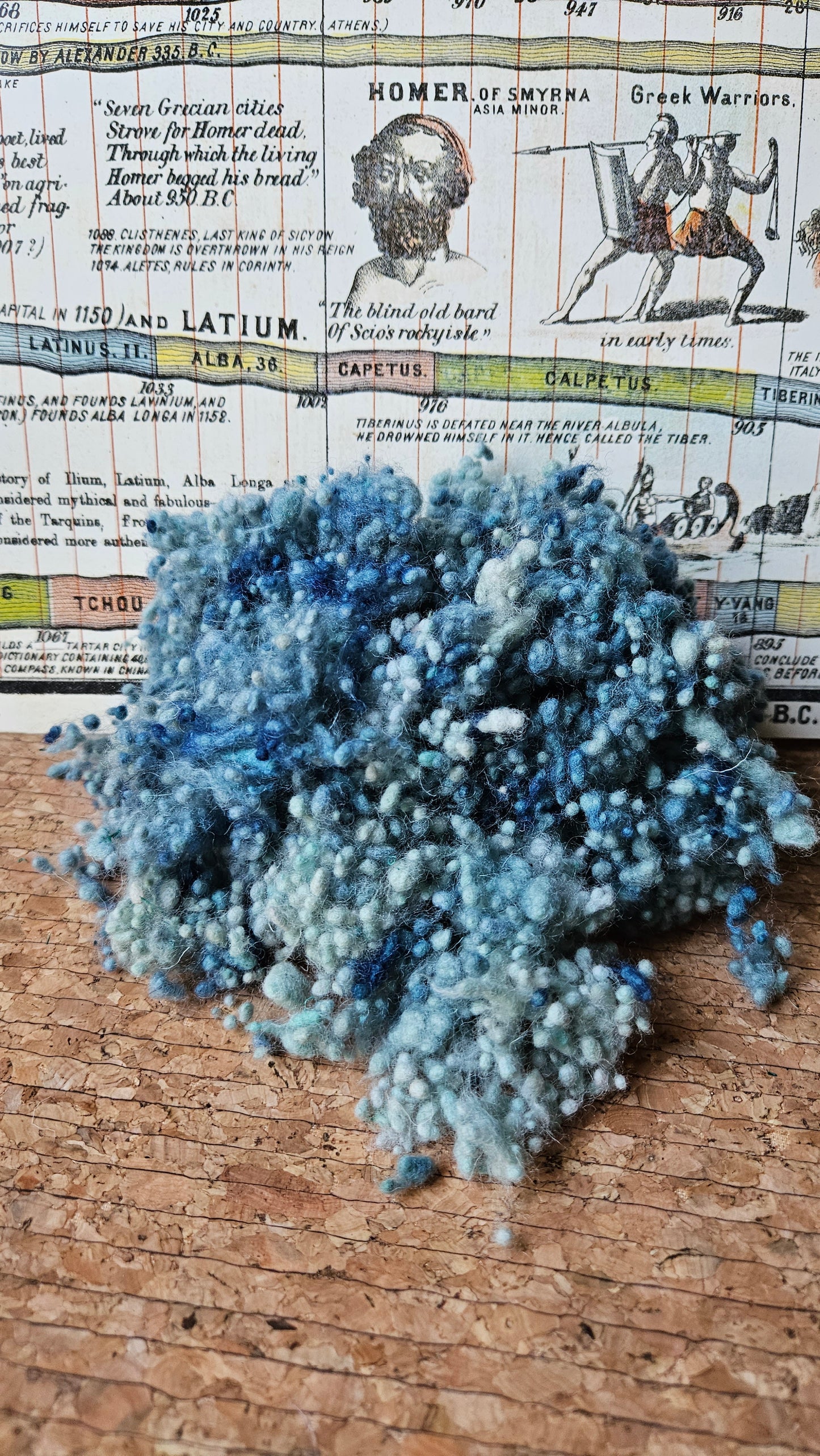 RHODES Dyed Fine Wool Nepps - 1 ounce