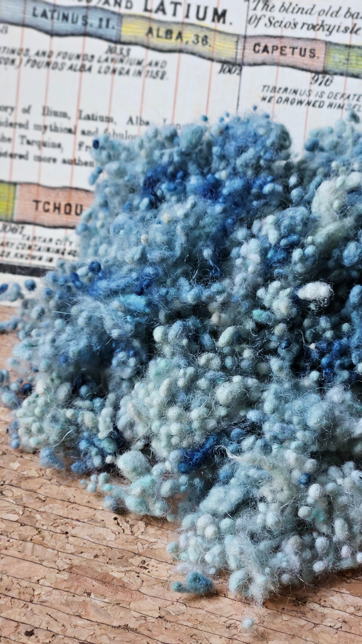 RHODES Dyed Fine Wool Nepps - 1 ounce