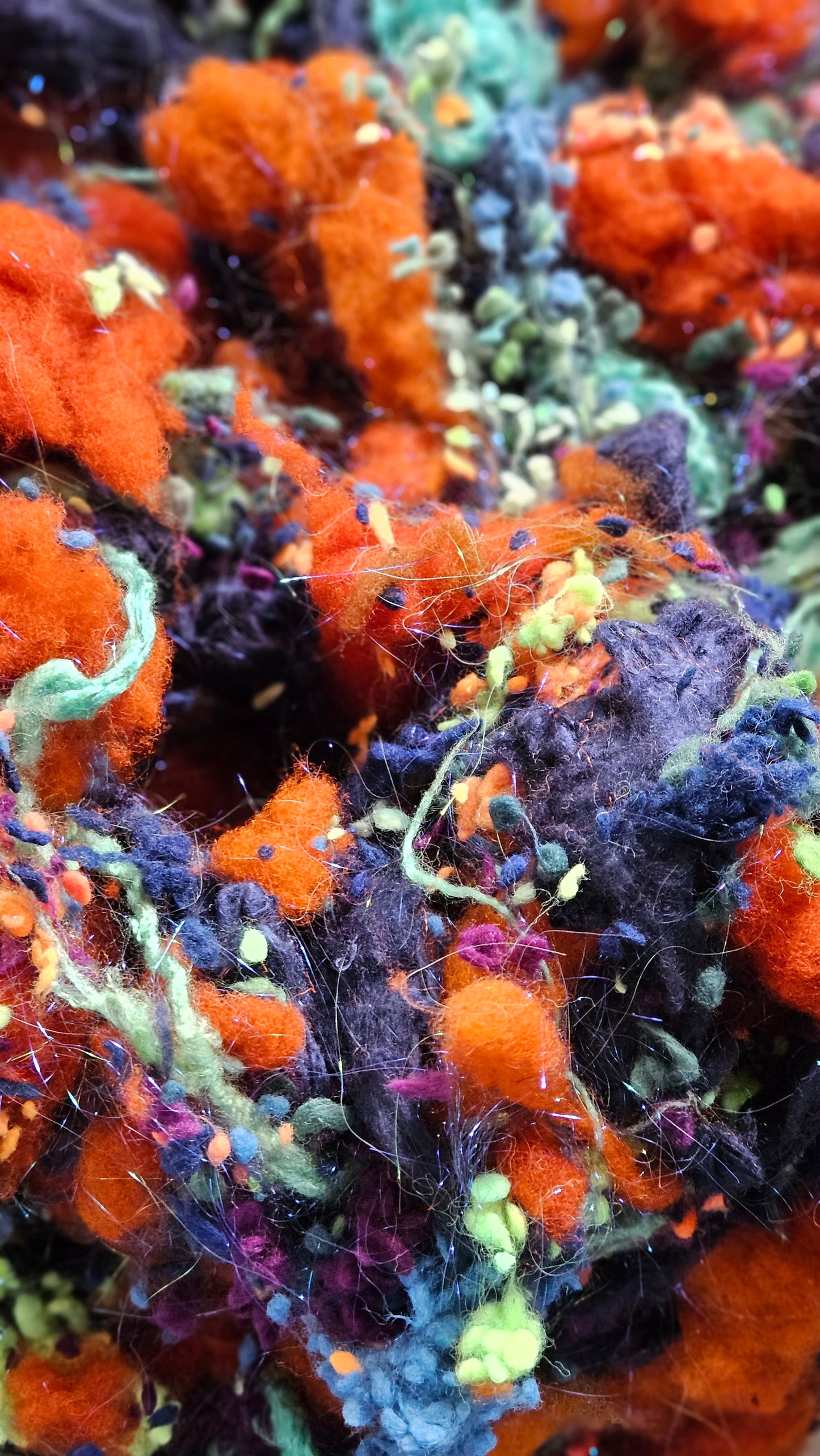 FIRE OPAL Fiber Art Texture Blend - 1.5 oz