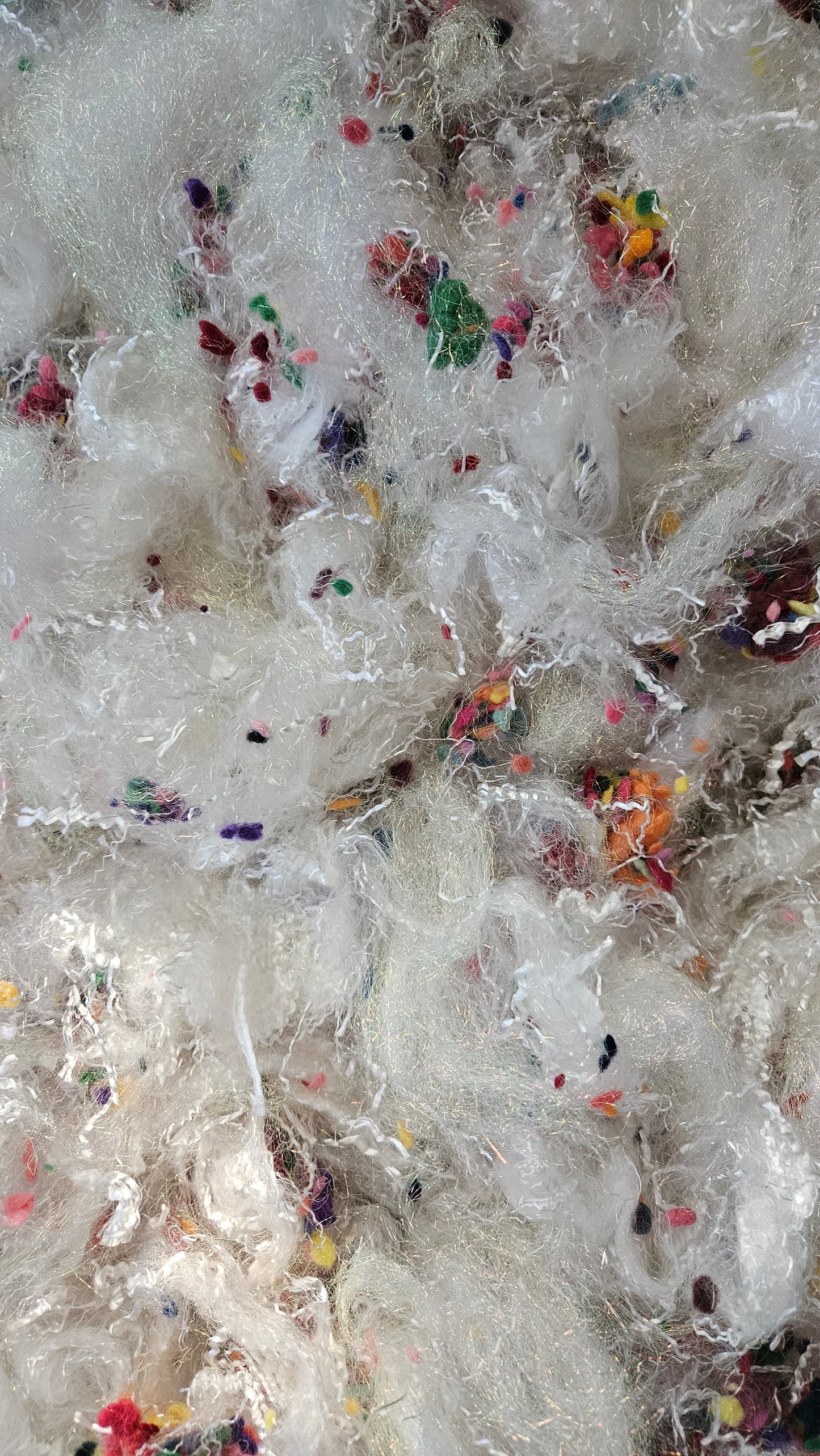 TURKISH DELIGHT - faux silk limited edition hand-dyed fiber art texture for blending, felting, and papermaking - 2 oz | 57 g
