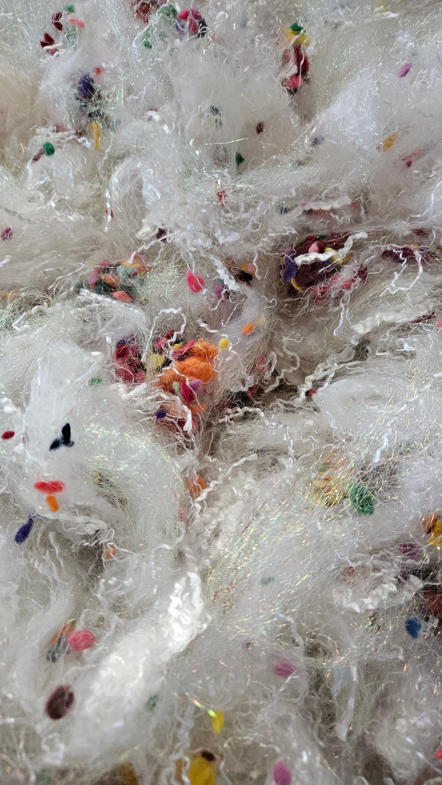 TURKISH DELIGHT - faux silk limited edition hand-dyed fiber art texture for blending, felting, and papermaking - 2 oz | 57 g