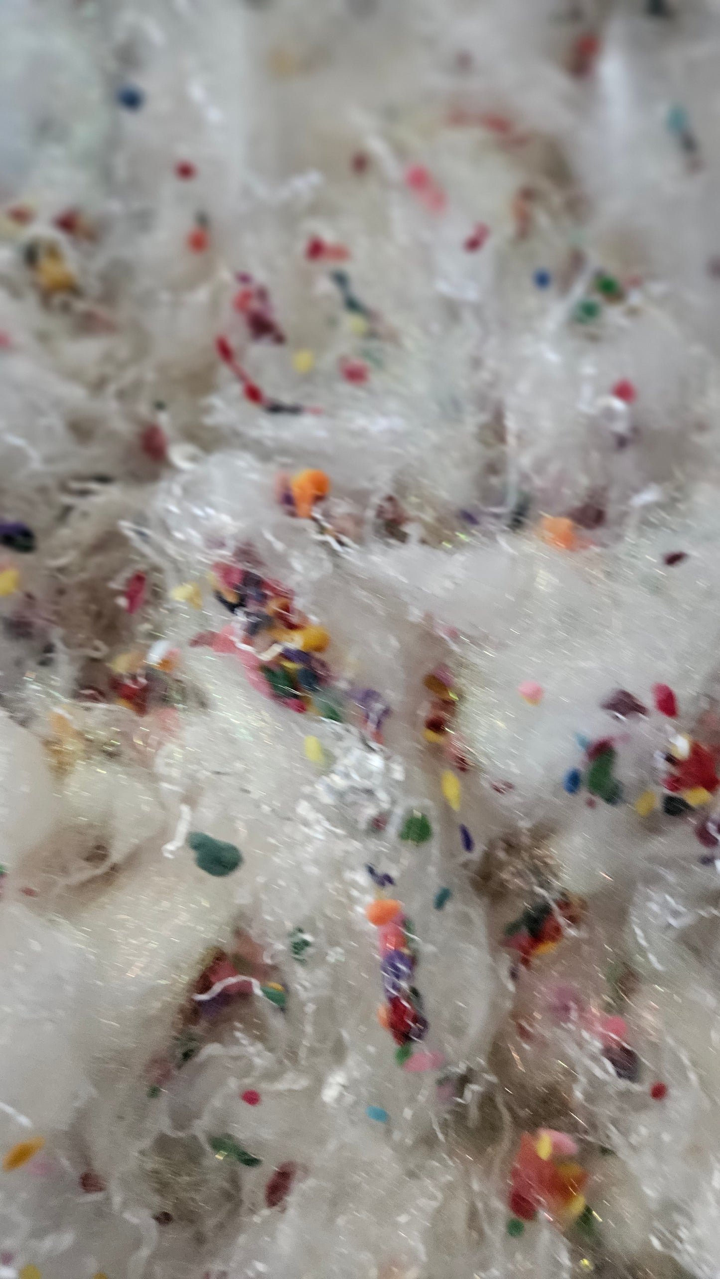 TURKISH DELIGHT - faux silk limited edition hand-dyed fiber art texture for blending, felting, and papermaking - 2 oz | 57 g
