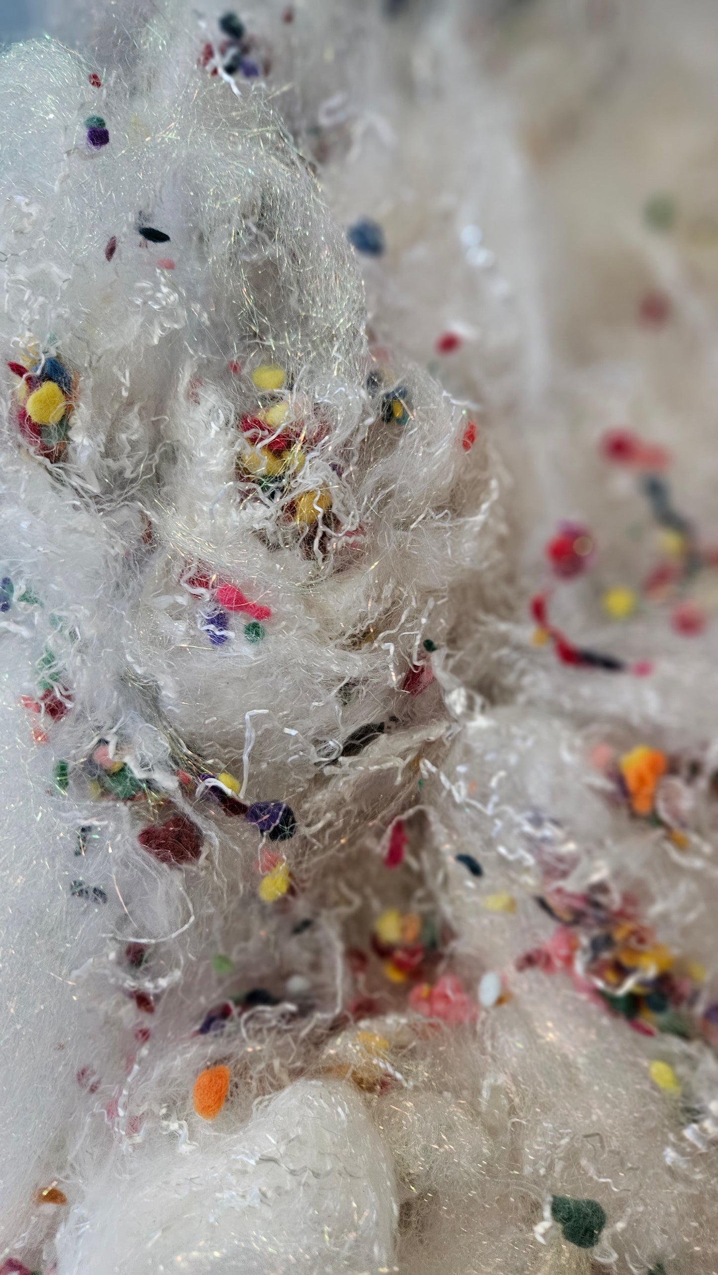 TURKISH DELIGHT - faux silk limited edition hand-dyed fiber art texture for blending, felting, and papermaking - 2 oz | 57 g