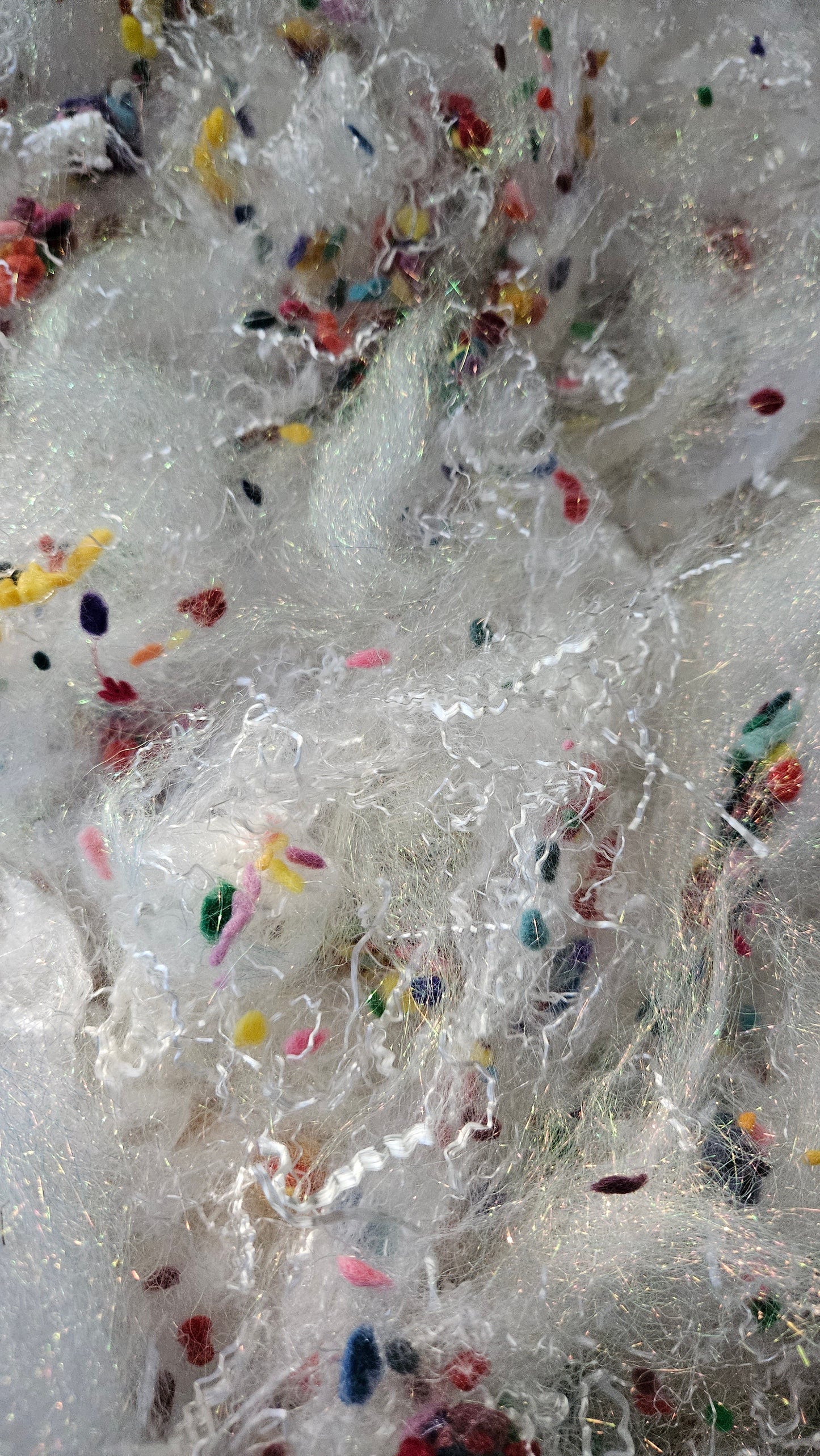 TURKISH DELIGHT - faux silk limited edition hand-dyed fiber art texture for blending, felting, and papermaking - 2 oz | 57 g