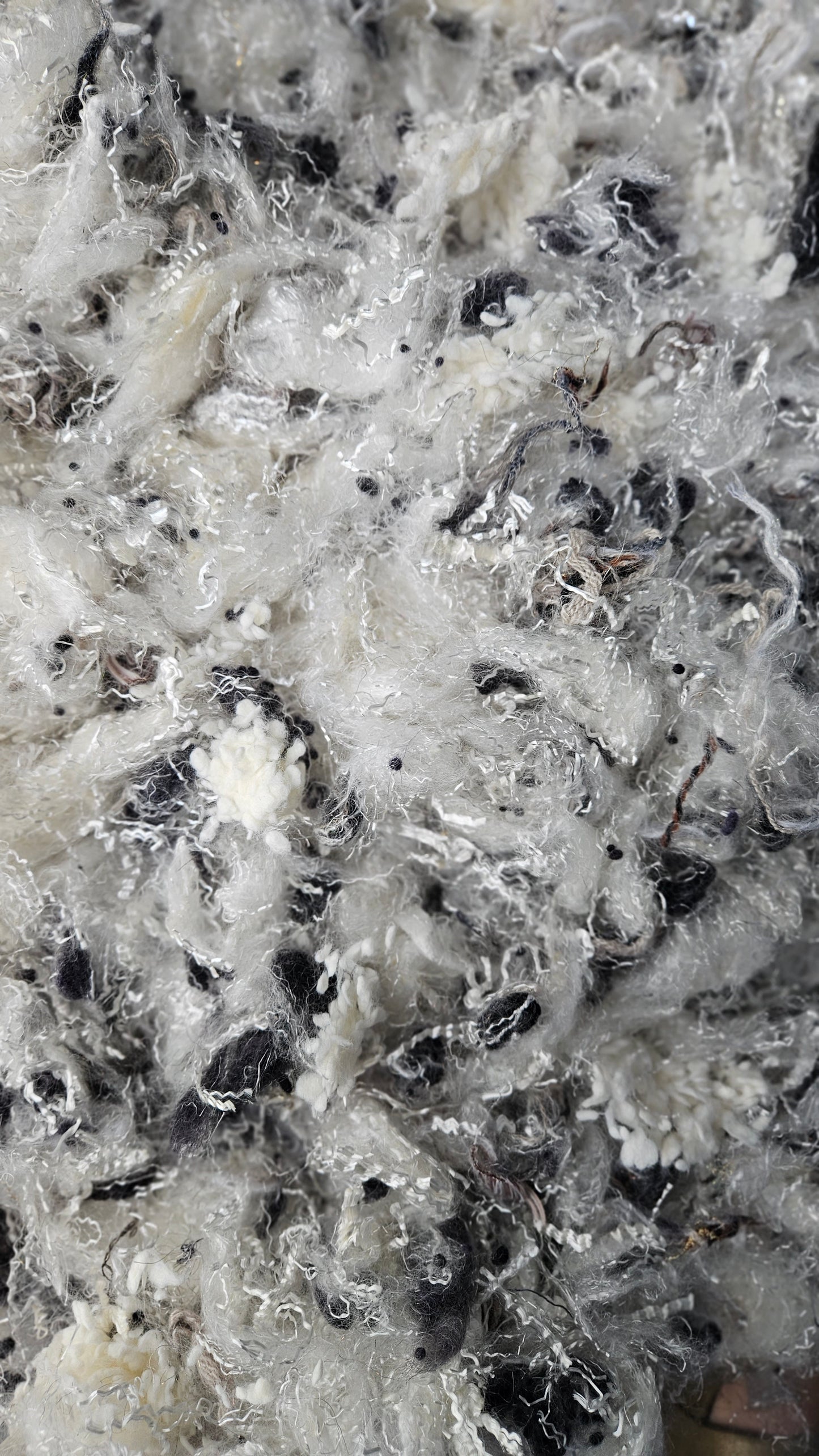BIRCH GROVE - faux silk limited edition hand-dyed fiber art texture for blending, felting, and papermaking - 2 oz | 57 g