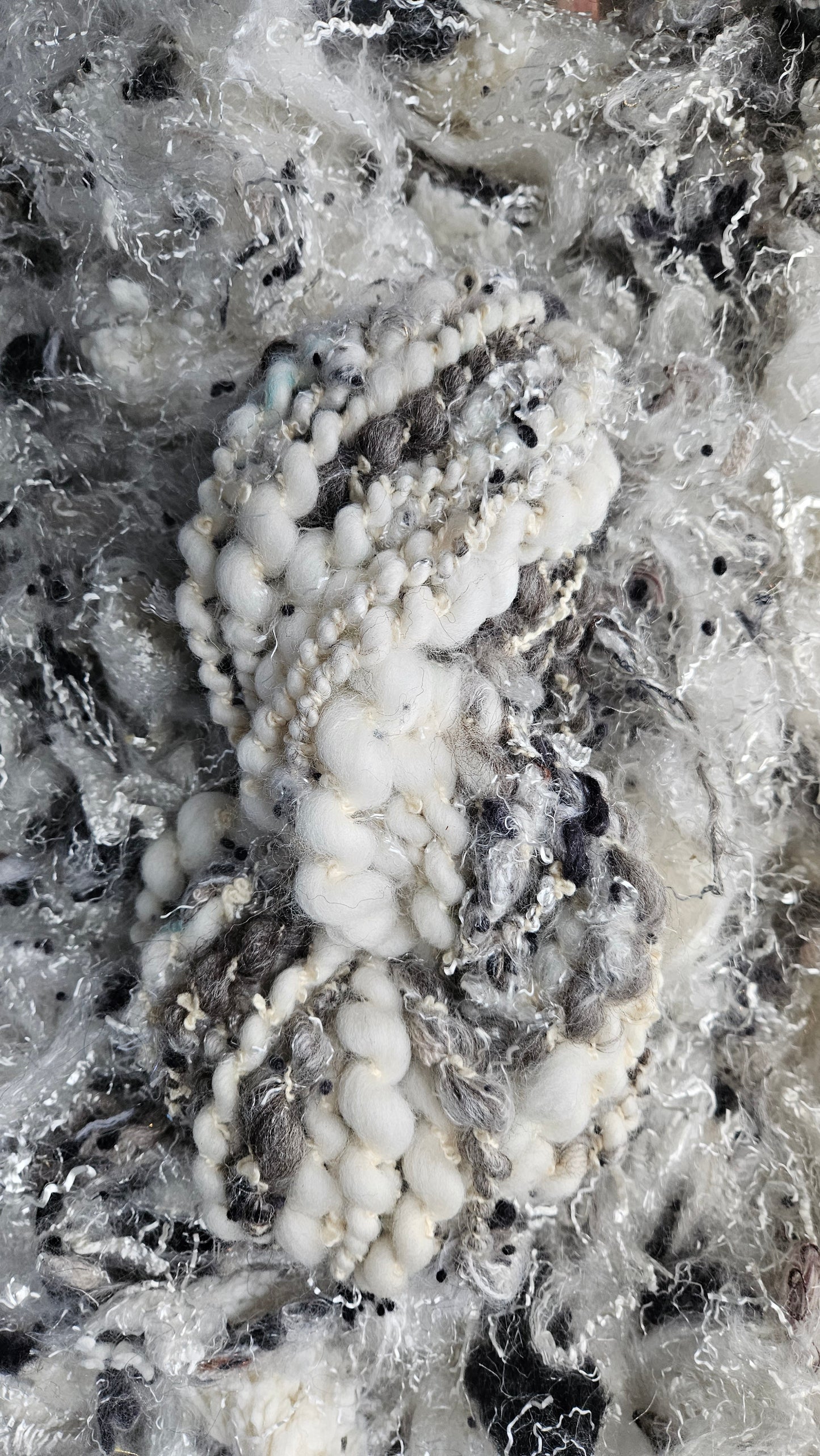 BIRCH GROVE - faux silk limited edition hand-dyed fiber art texture for blending, felting, and papermaking - 2 oz | 57 g