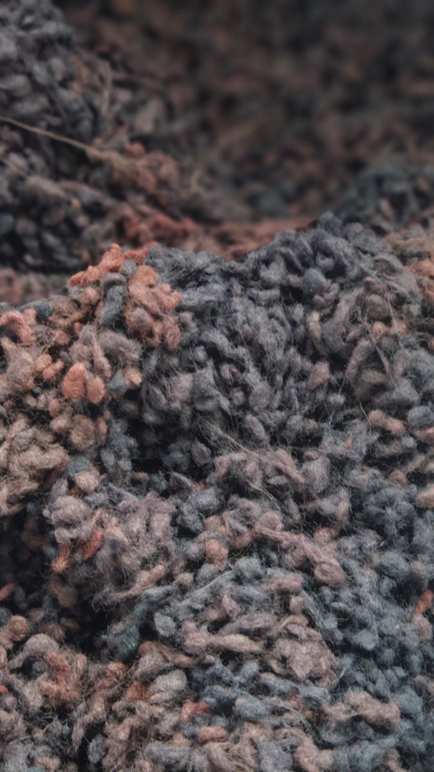 LICORICE Dyed Cotton Nepps - 1 ounce