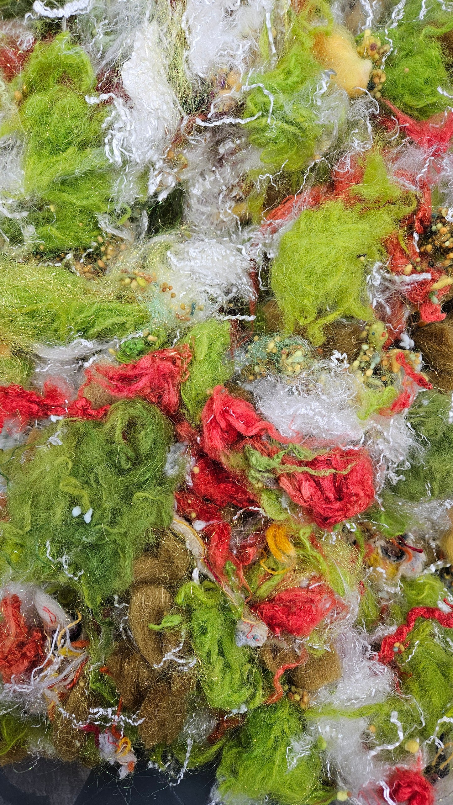 JO MARCH - recycled wool fiber art texture for blending, felting, and papermaking - 2 oz | 57 g