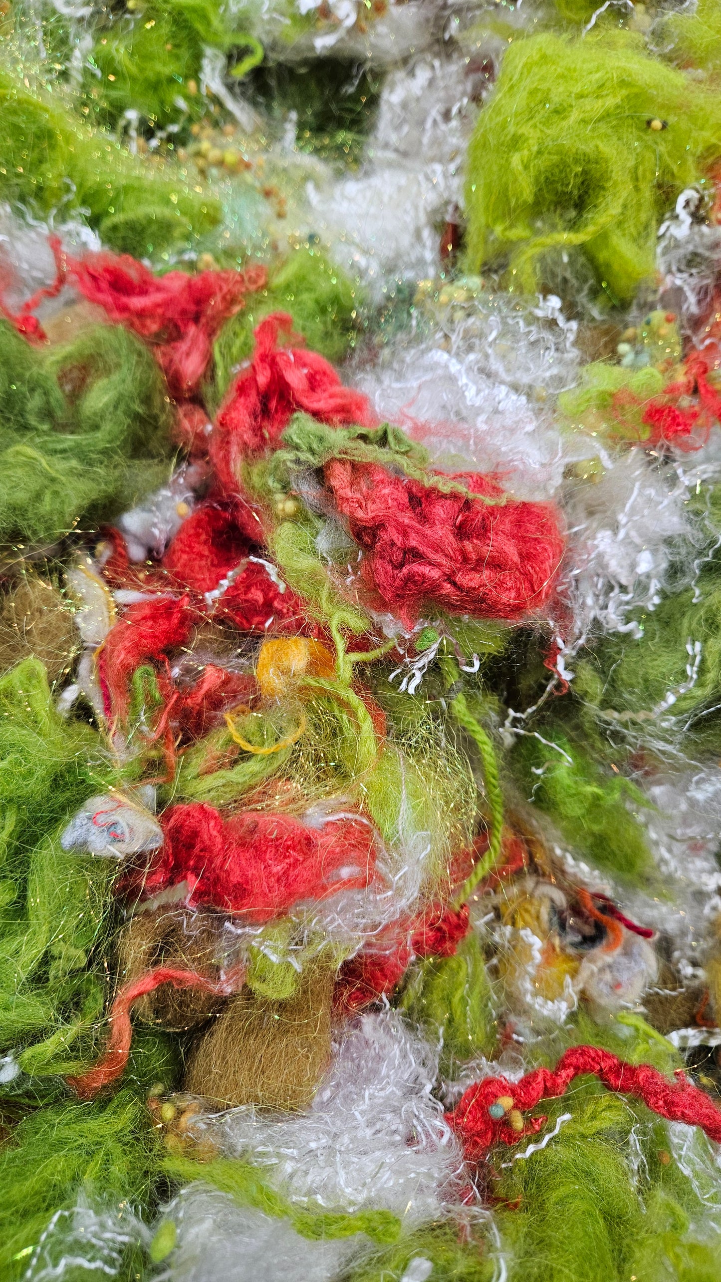JO MARCH - recycled wool fiber art texture for blending, felting, and papermaking - 2 oz | 57 g