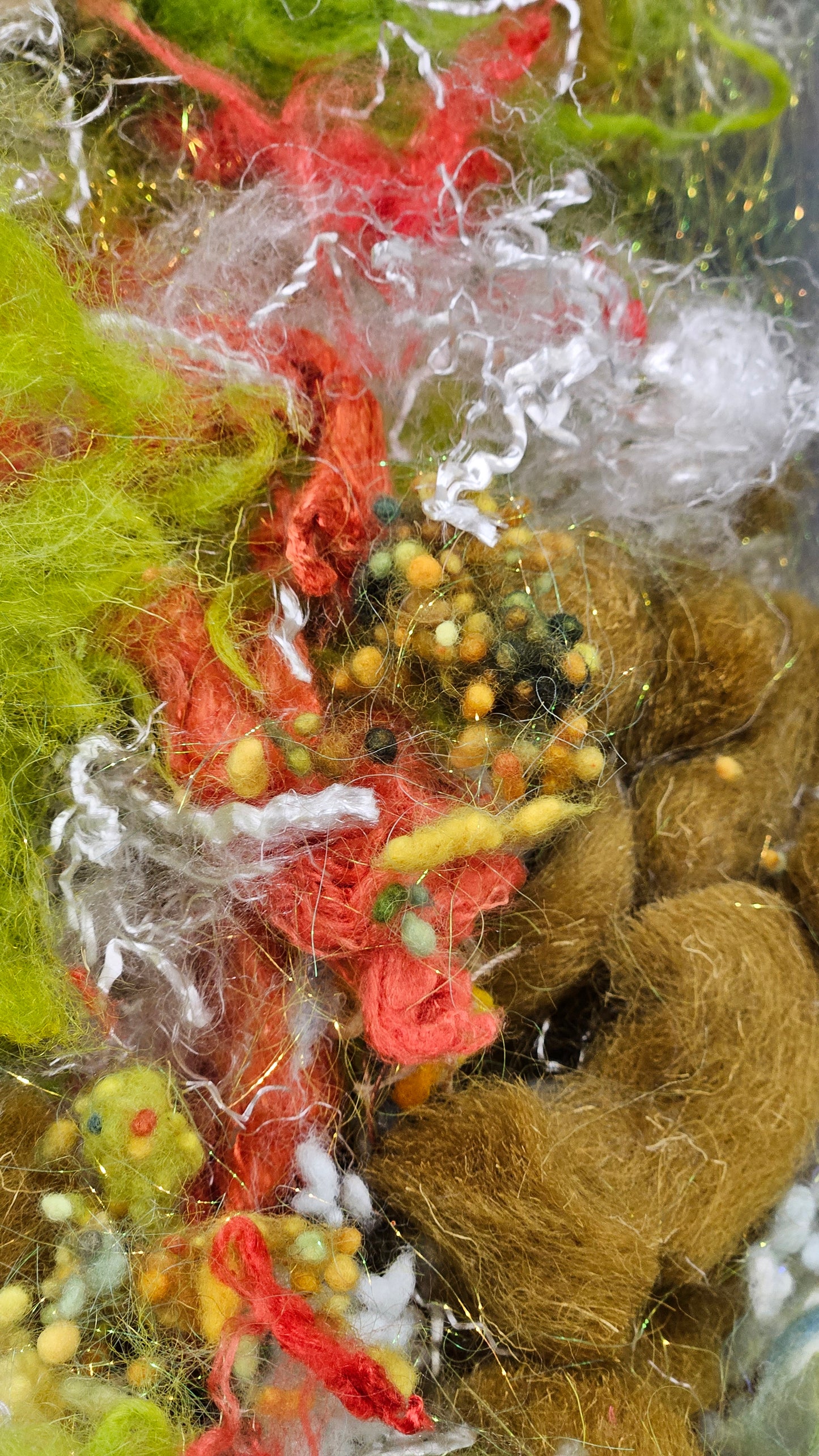 JO MARCH - recycled wool fiber art texture for blending, felting, and papermaking - 2 oz | 57 g