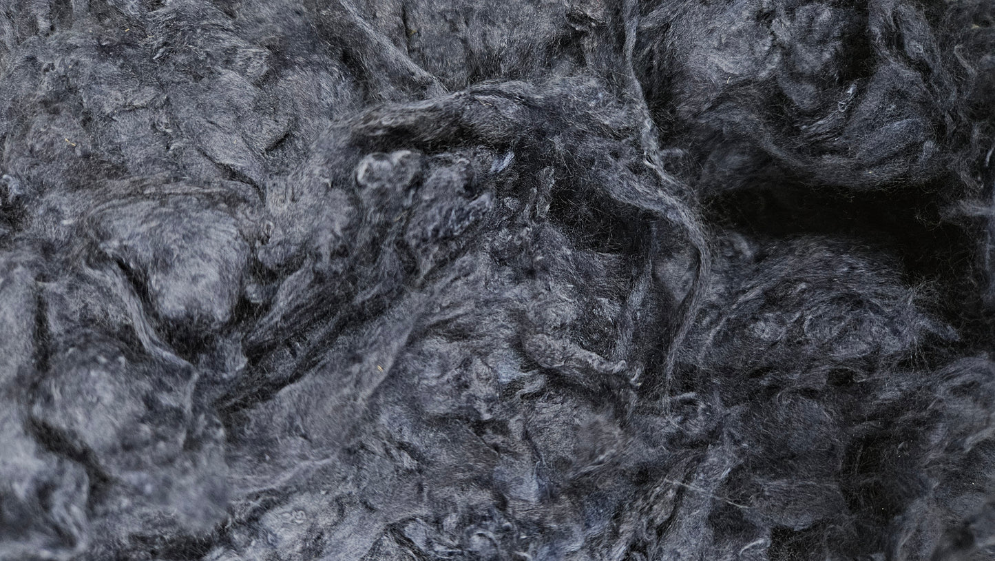 NAVY BLUE Dyed Bamboo Fiber - 1 ounce