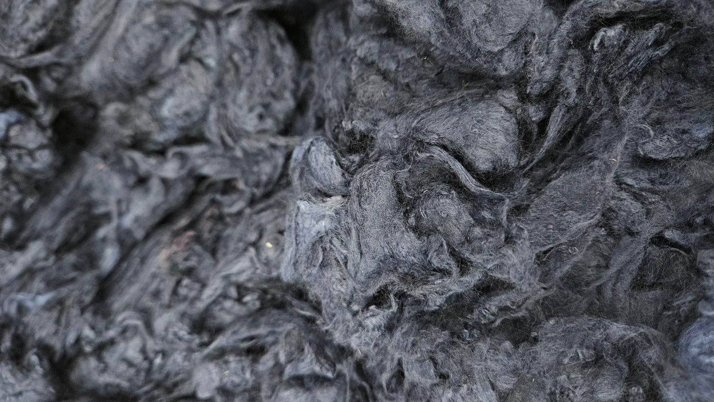 NAVY BLUE Dyed Bamboo Fiber - 1 ounce