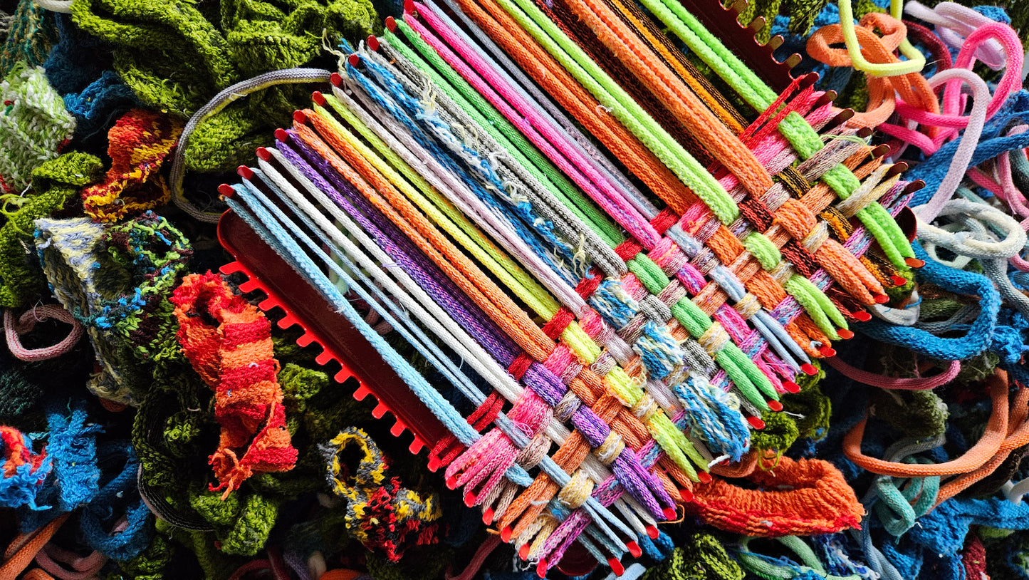 Weaving Loopers Mix for Crafts, Potholders, Rug Weaving - 1 pound