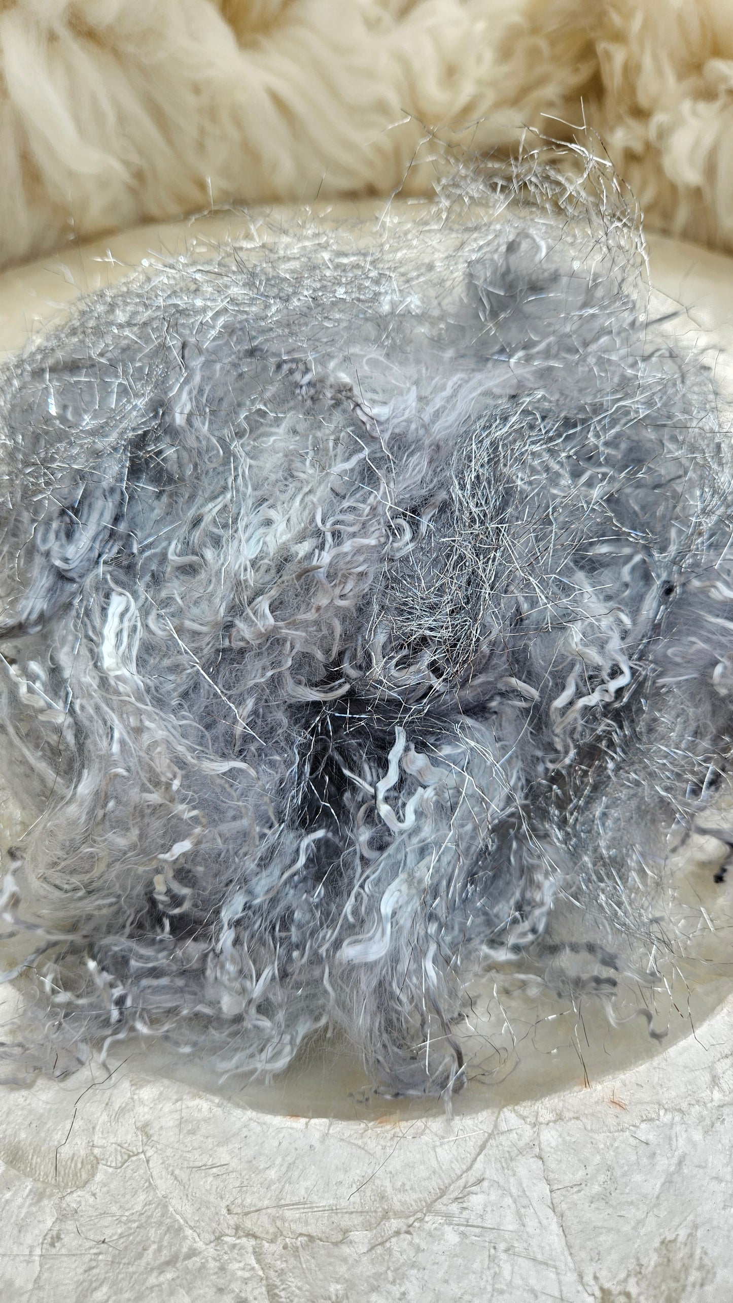Silver Sparkle Eucalyptus Crimp Blend - 1 ounce