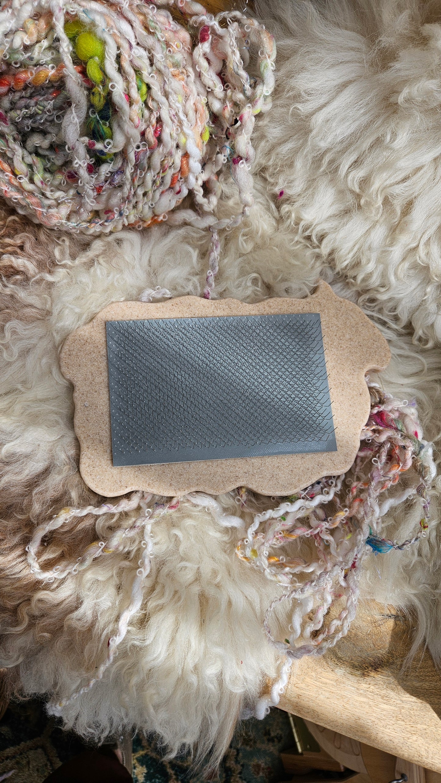 Handcrafted Sheep Mini Portable Blending Board in Corian - S1