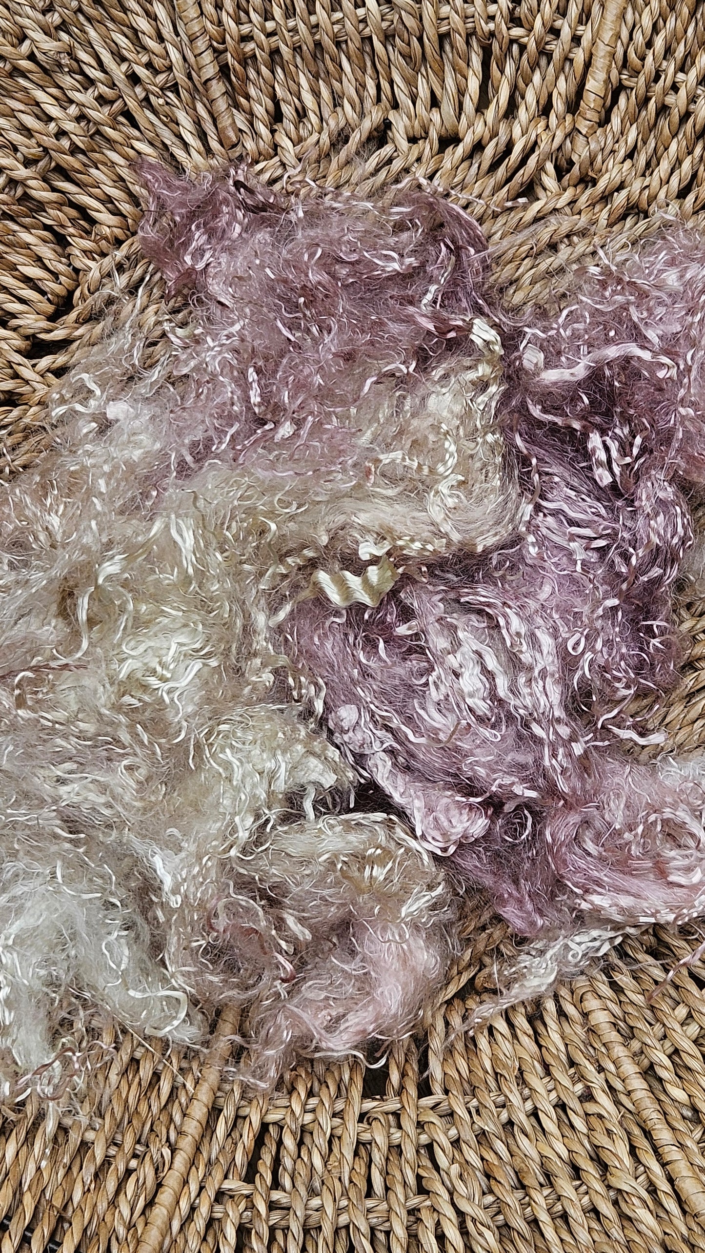 BRONZE Eucalyptus Crimp Hand Dyed Effects Fiber - 1 ounce