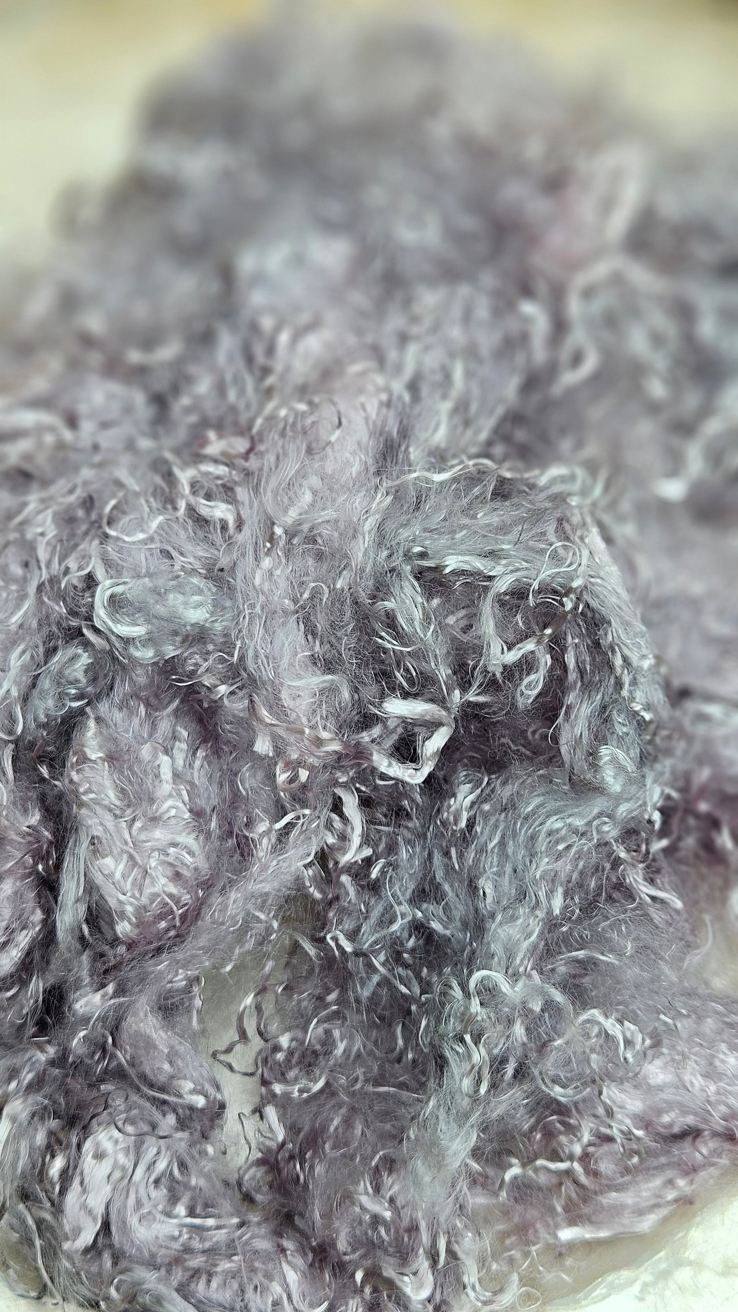 TITANIUM Eucalyptus Crimp Hand Dyed Effects Fiber - 1 ounce