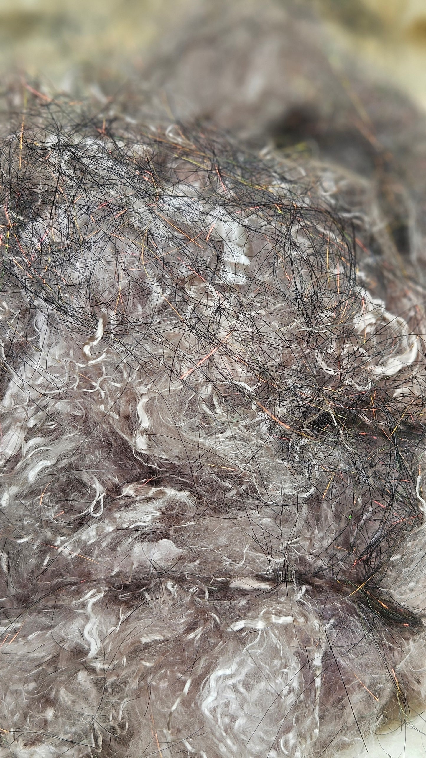 SILVER SPARKLE - hand-dyed eucalyptus crimp faux-silk with Angelina sparkle for art yarn embellishing, fiber blending, felting, and papermaking - 1 oz | 28 g