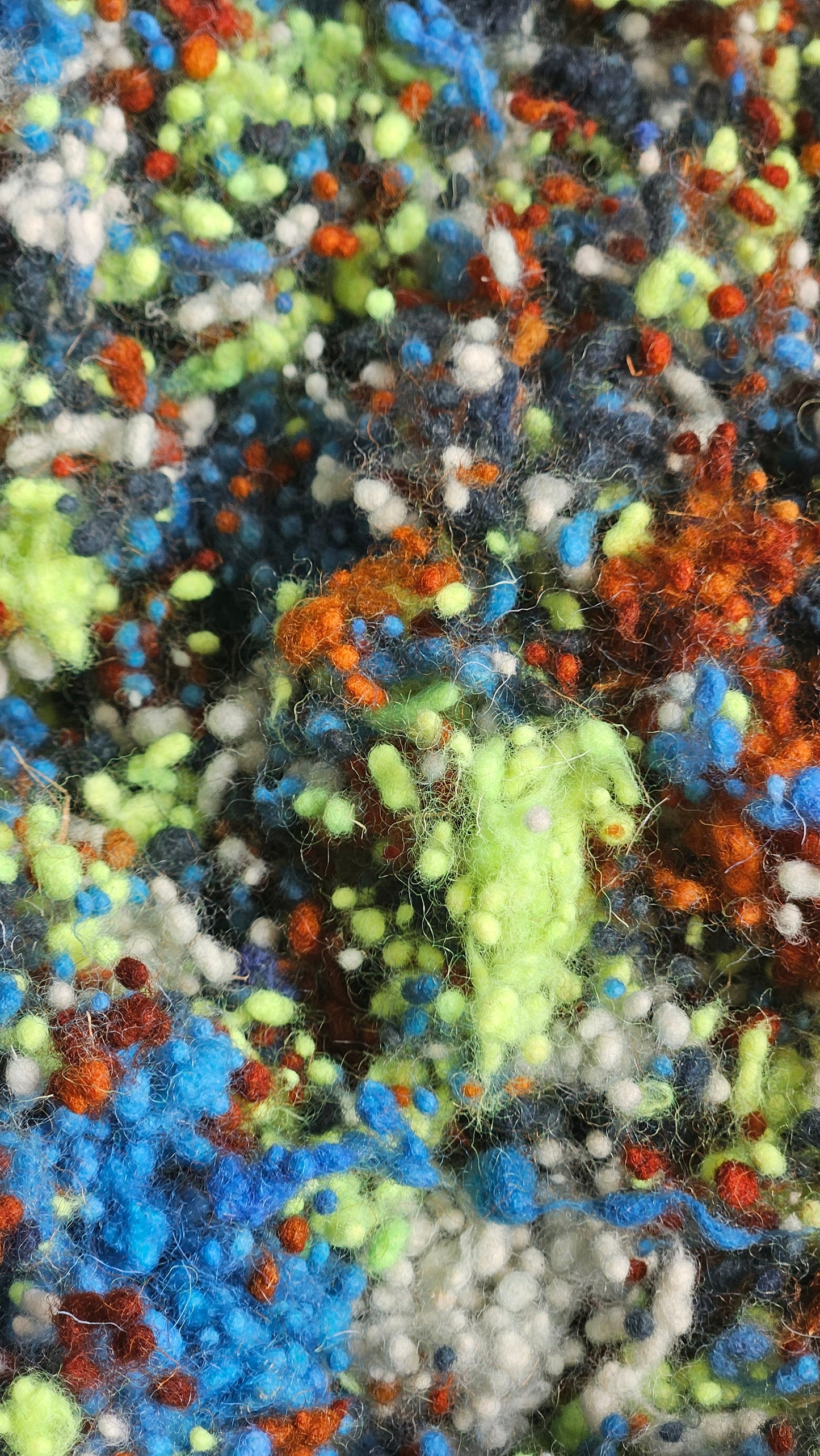TYRE - hand-dyed fine wool nepps for fiber blending and felting - 1 oz | 28 g