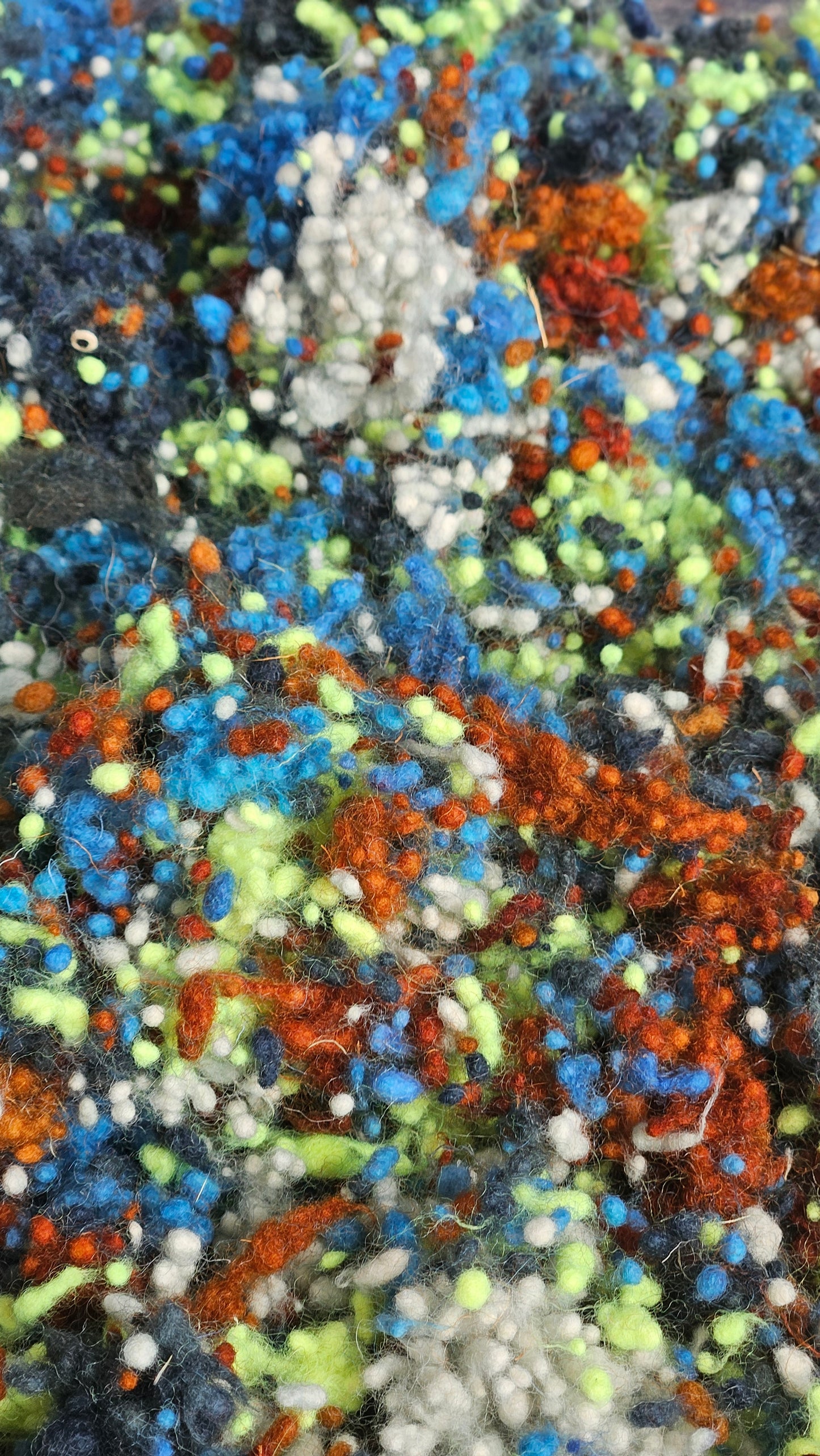 TYRE - hand-dyed fine wool nepps for fiber blending and felting - 1 oz | 28 g