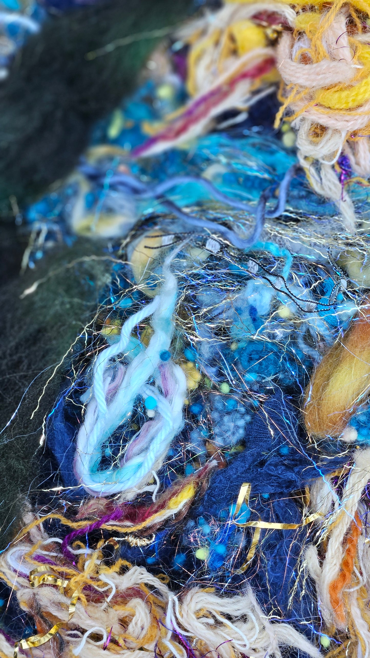 STARRY NIGHT - Van Gogh Inspired Wool Texture Blend - 2.5 oz