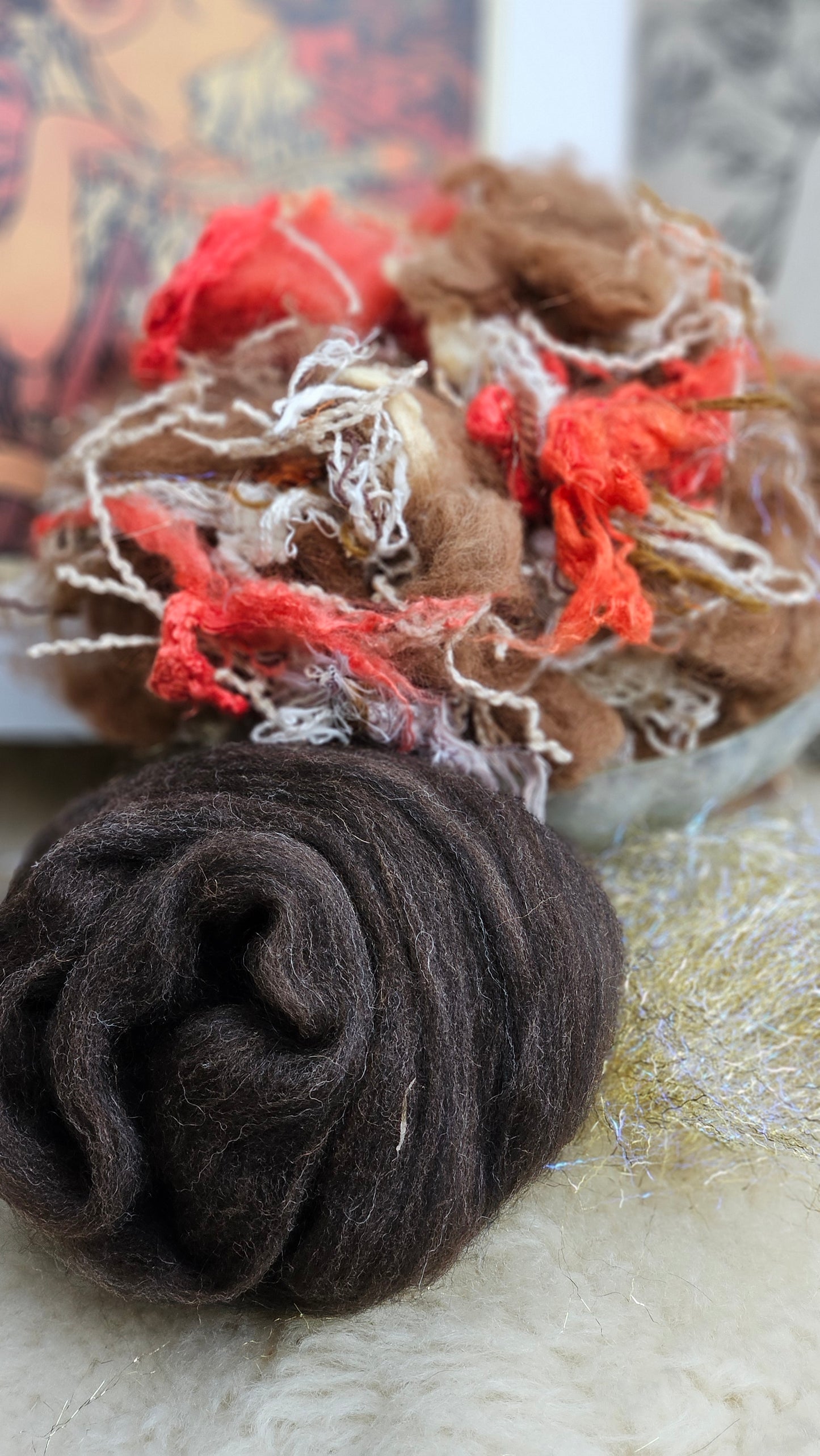 PERFECTA Alphonse Mucha Inspired Inspired Fiber Art Texture Blend Kit - 2.5 ounces