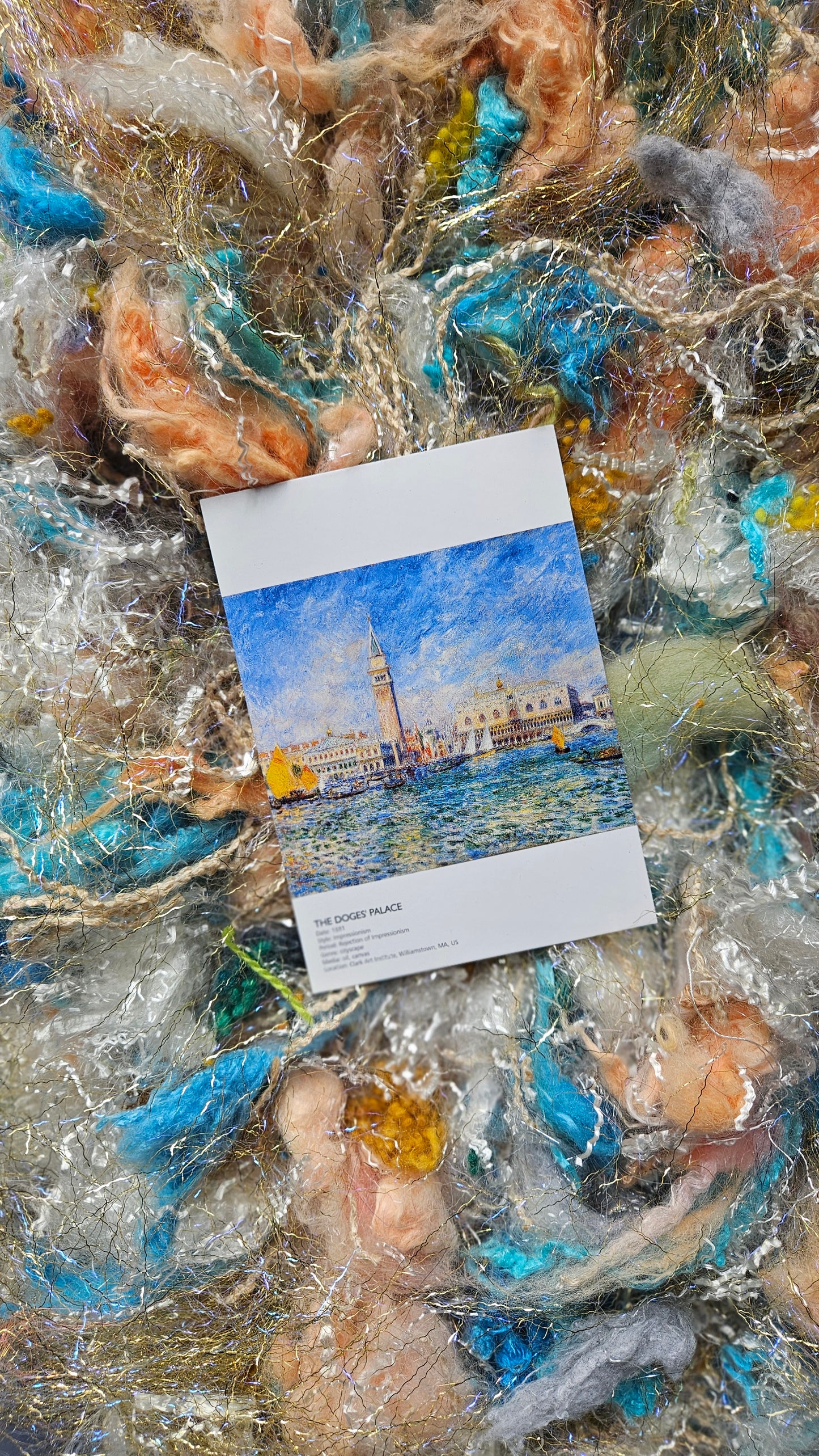 THE DOGES PALACE Renoir Inspired Fiber Art Texture Blend Kit - 2 ounces