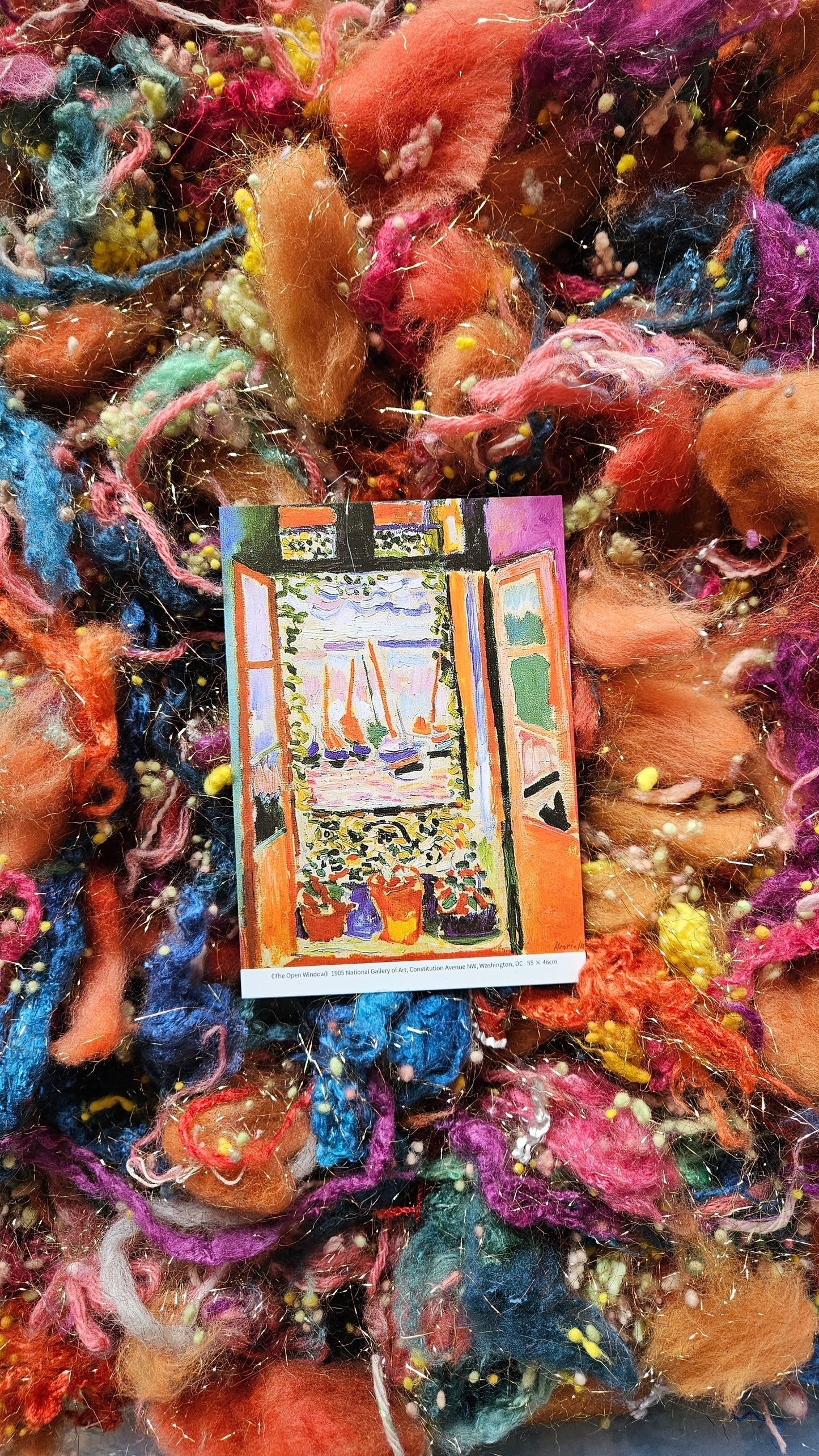 THE OPEN WINDOW Matisse Inspired Fiber Art Texture Wool Blend Kit - 2.5 ounces