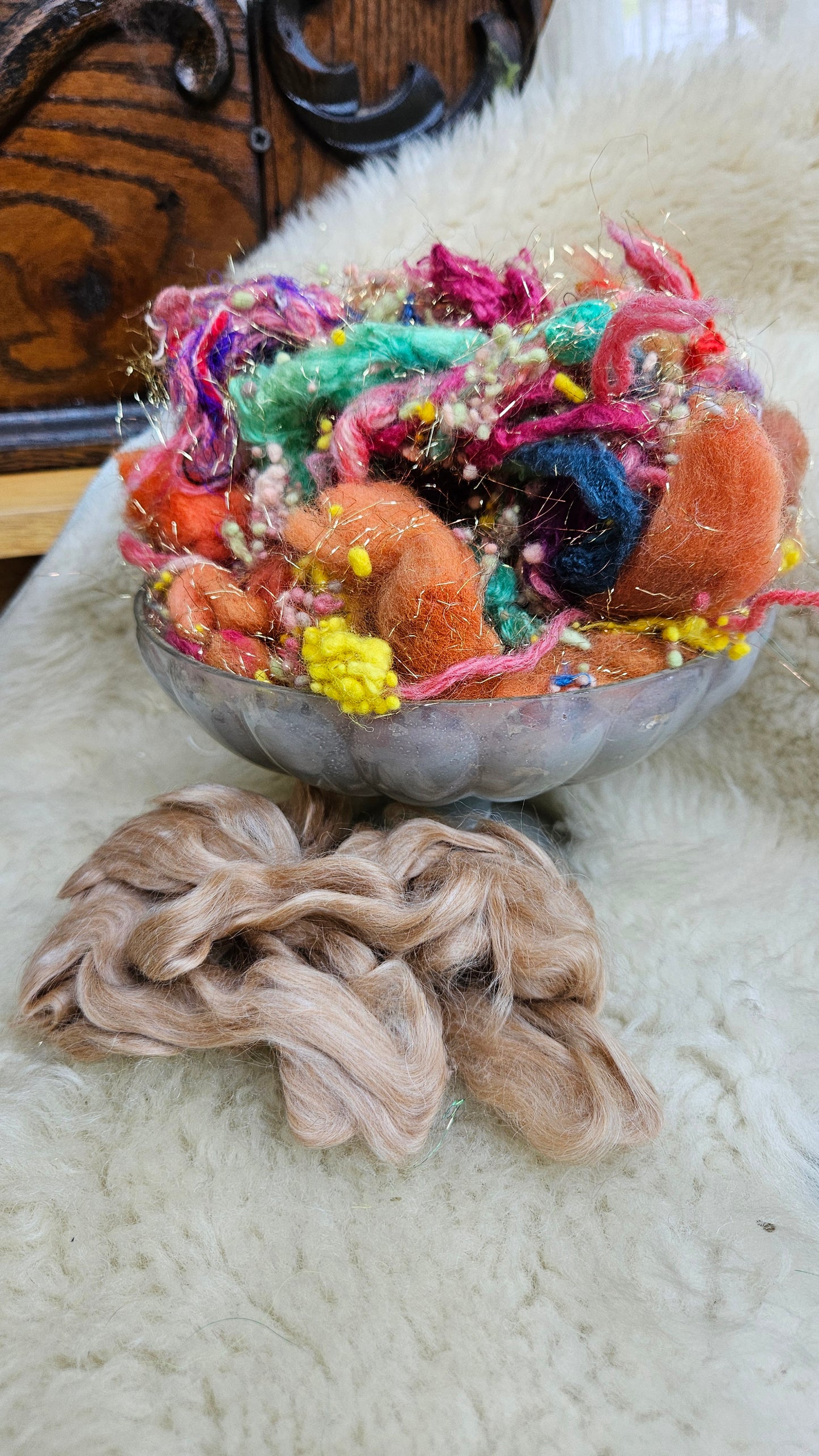 THE OPEN WINDOW Matisse Inspired Fiber Art Texture Wool Blend Kit - 2.5 ounces