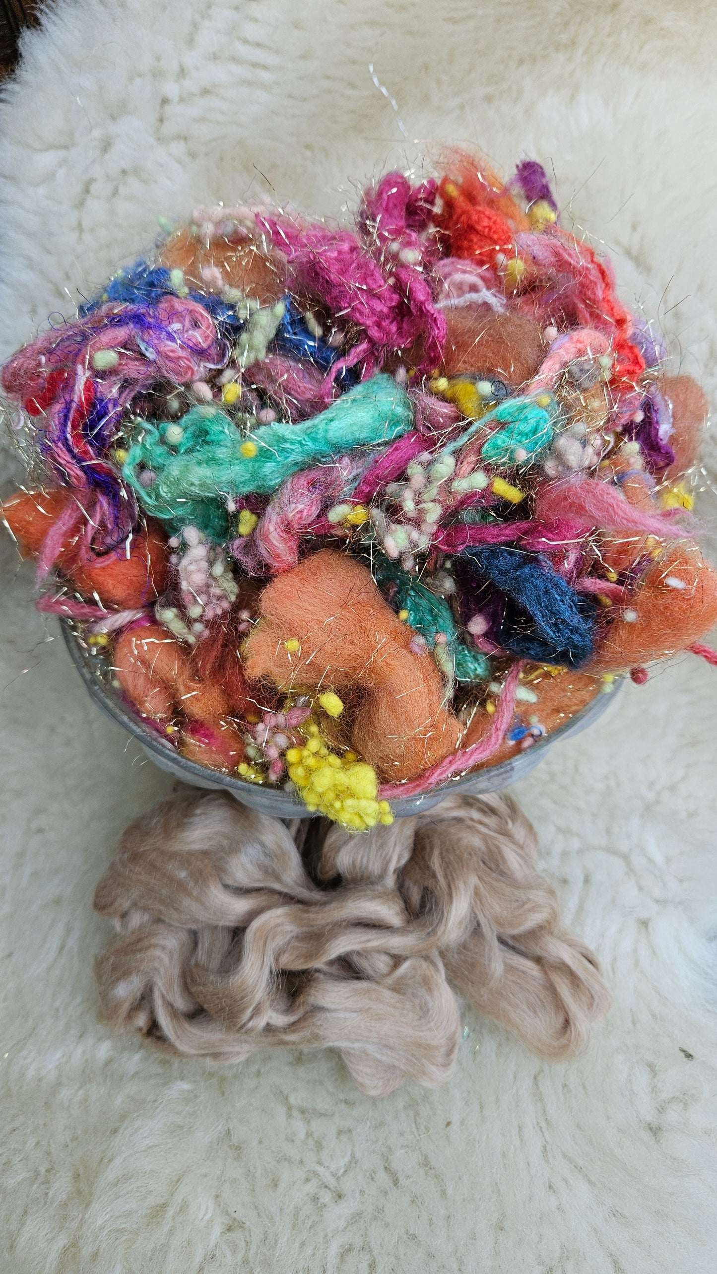THE OPEN WINDOW Matisse Inspired Fiber Art Texture Wool Blend Kit - 2.5 ounces