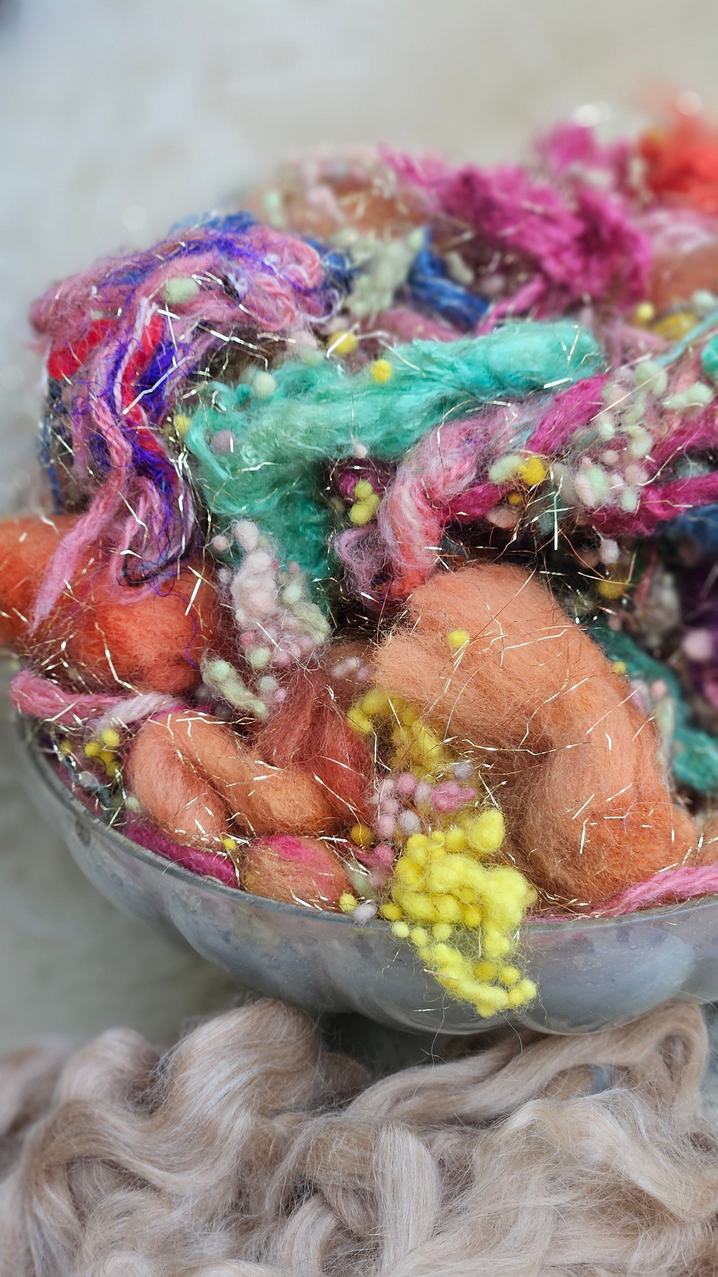 THE OPEN WINDOW Matisse Inspired Fiber Art Texture Wool Blend Kit - 2.5 ounces
