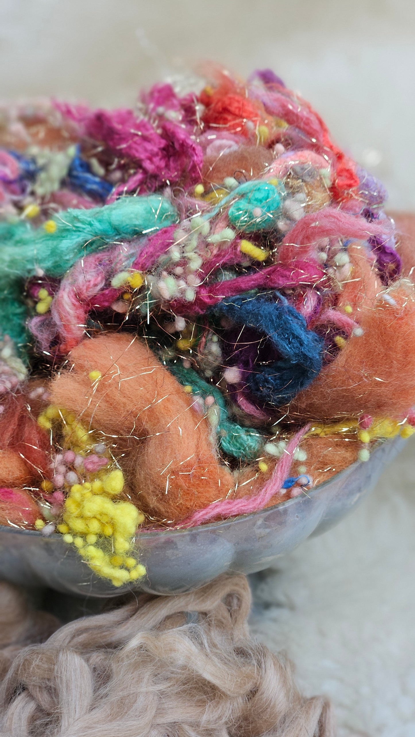 THE OPEN WINDOW Matisse Inspired Fiber Art Texture Wool Blend Kit - 2.5 ounces