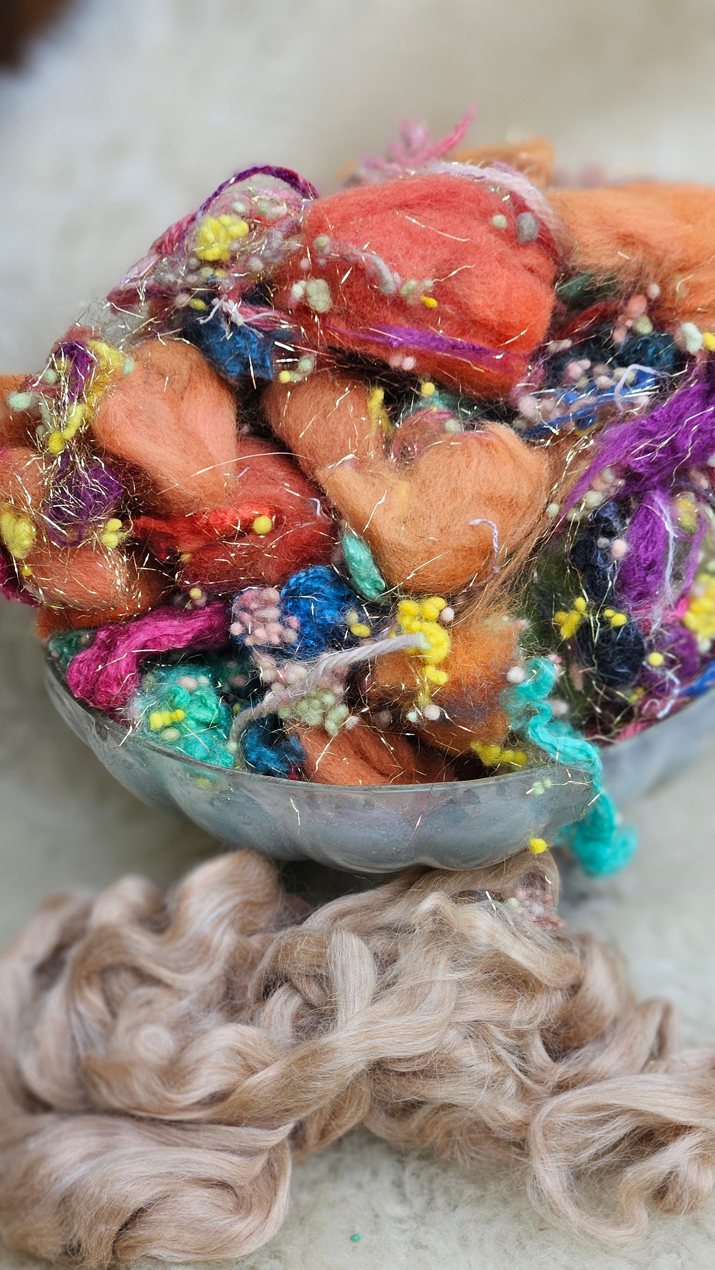 THE OPEN WINDOW Matisse Inspired Fiber Art Texture Wool Blend Kit - 2.5 ounces