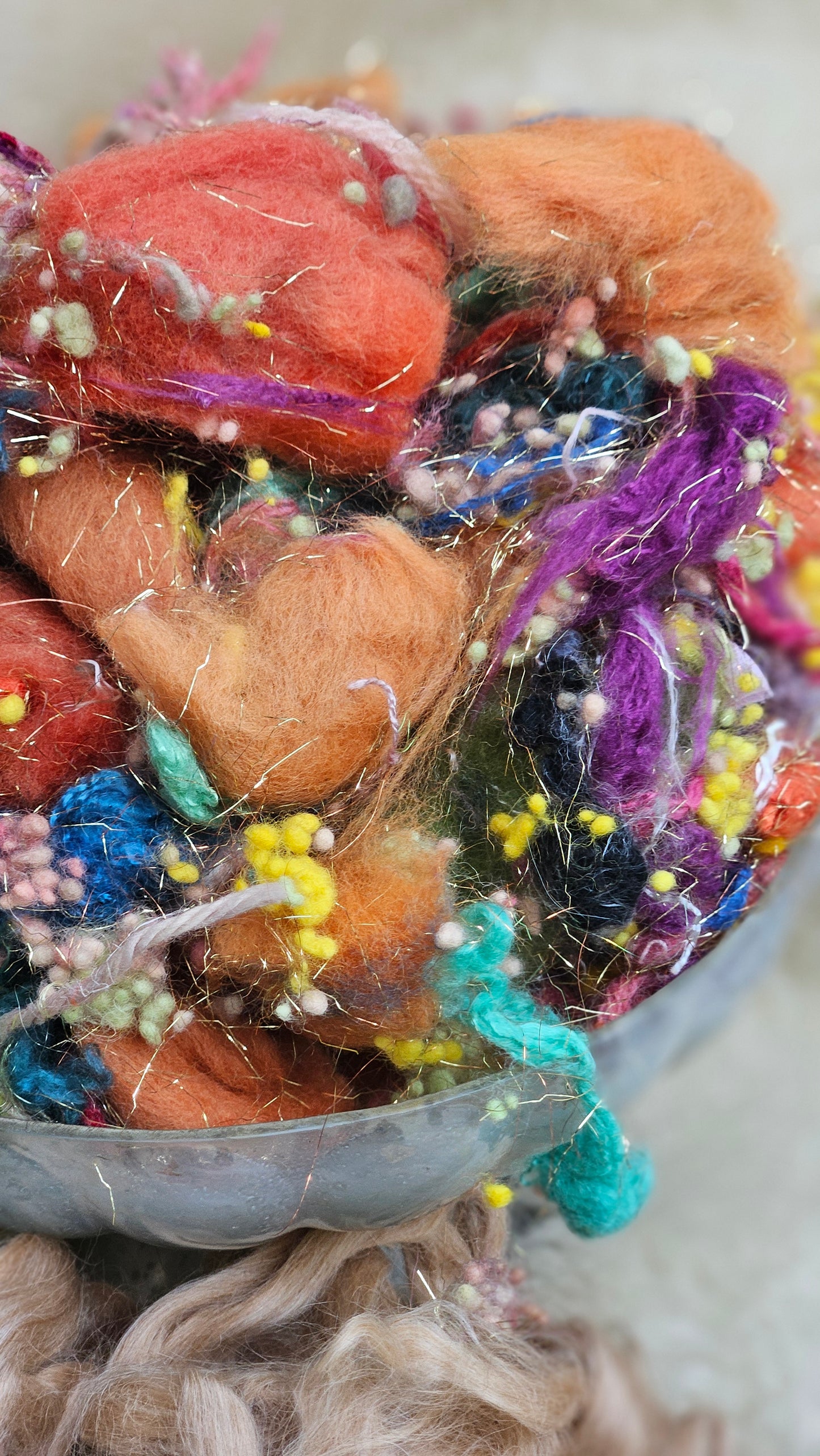 THE OPEN WINDOW Matisse Inspired Fiber Art Texture Wool Blend Kit - 2.5 ounces