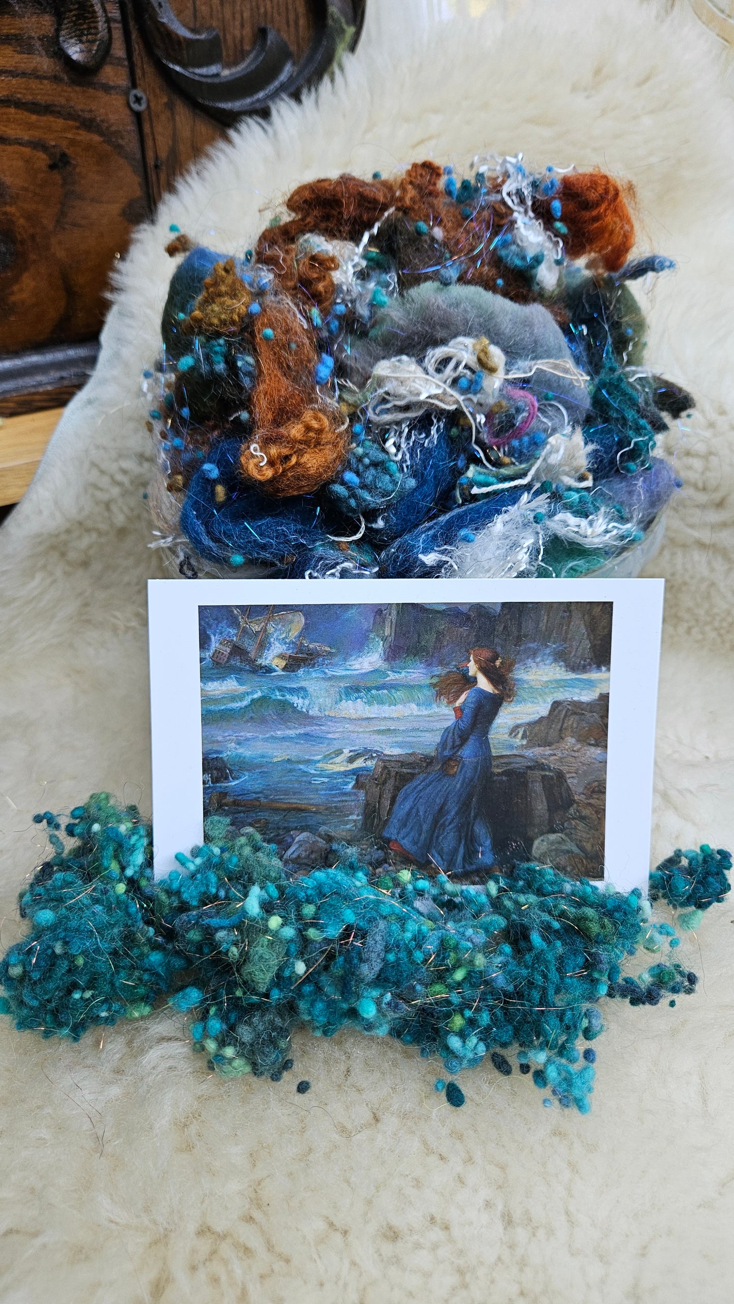 MIRANDA AND THE TEMPEST Waterhouse Inspired Fiber Art Texture Blend Kit - 2.5 ounces