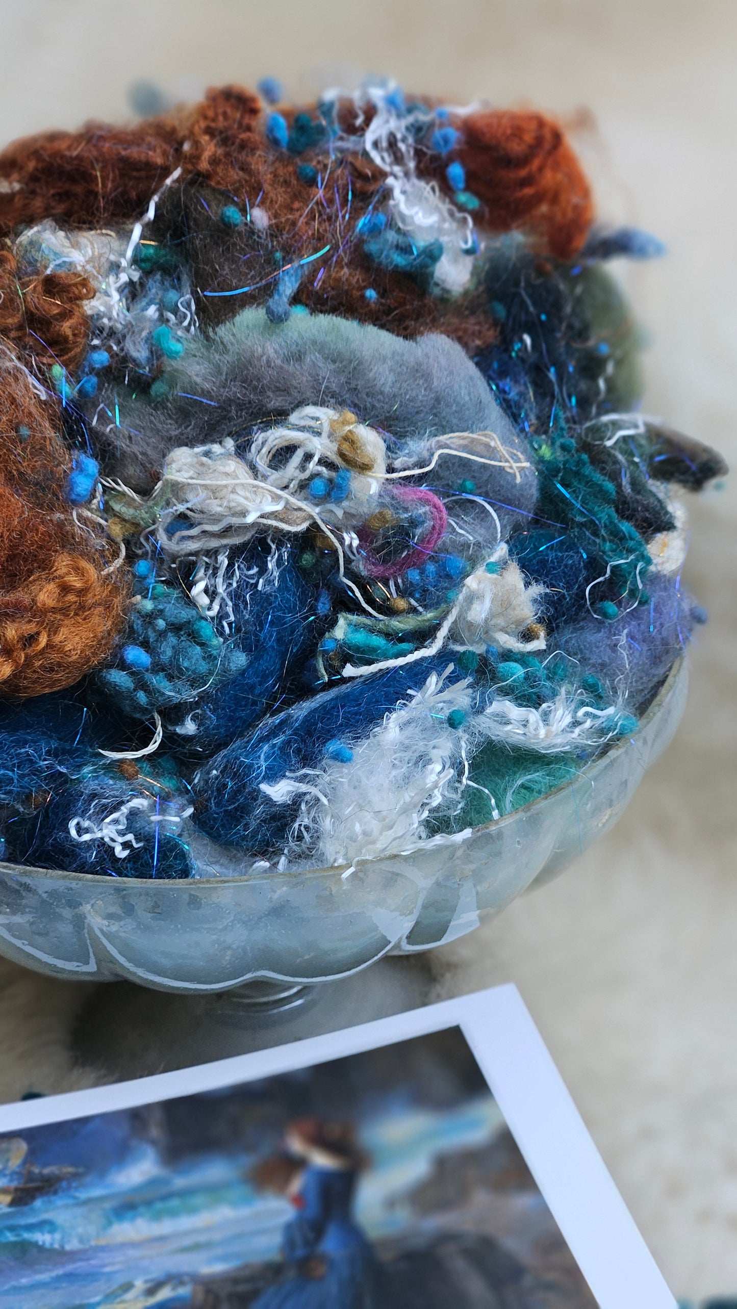 MIRANDA AND THE TEMPEST Waterhouse Inspired Fiber Art Texture Blend Kit - 2.5 ounces
