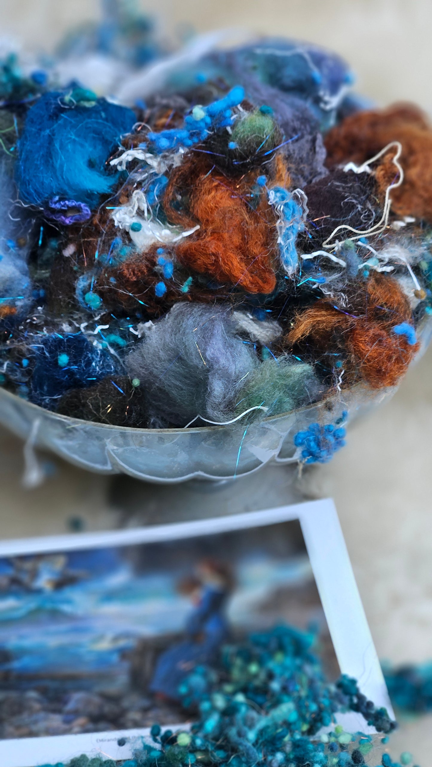 MIRANDA AND THE TEMPEST Waterhouse Inspired Fiber Art Texture Blend Kit - 2.5 ounces