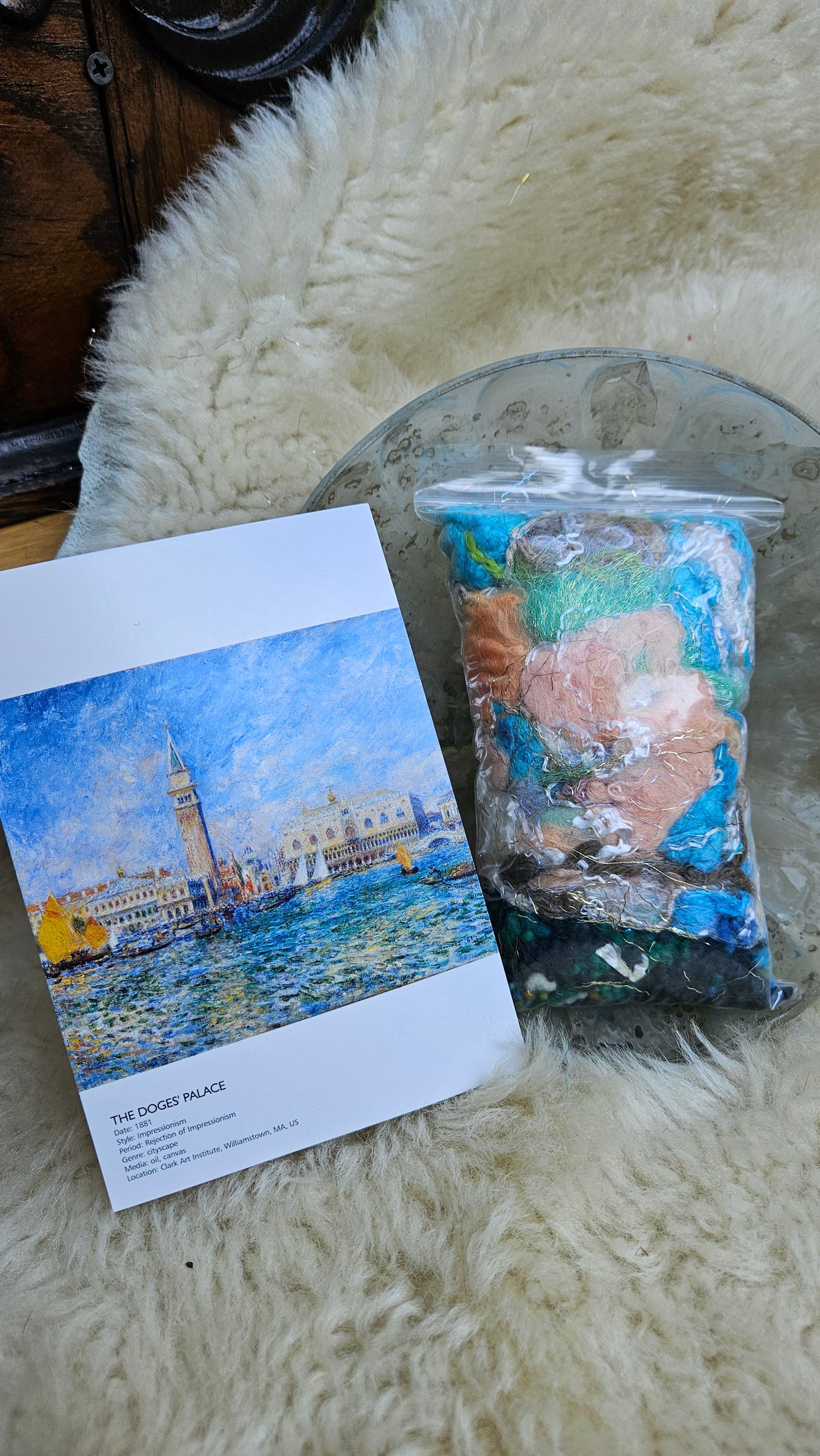 THE DOGES PALACE Renoir Inspired Fiber Art Texture Blend Kit - 2 ounces