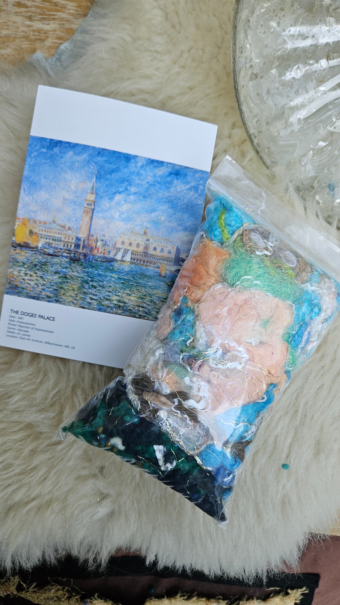 THE DOGES PALACE Renoir Inspired Fiber Art Texture Blend Kit - 2 ounces