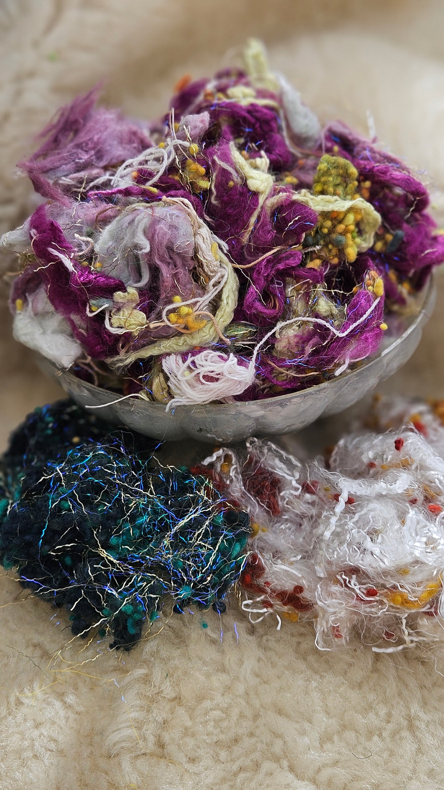 STILL LIFE WITH FLOWERS - limited edition Matisse Abstract Expressionism inspired luxury fiber artist kit for fiber blending and felting - 2.5 oz | 71 g