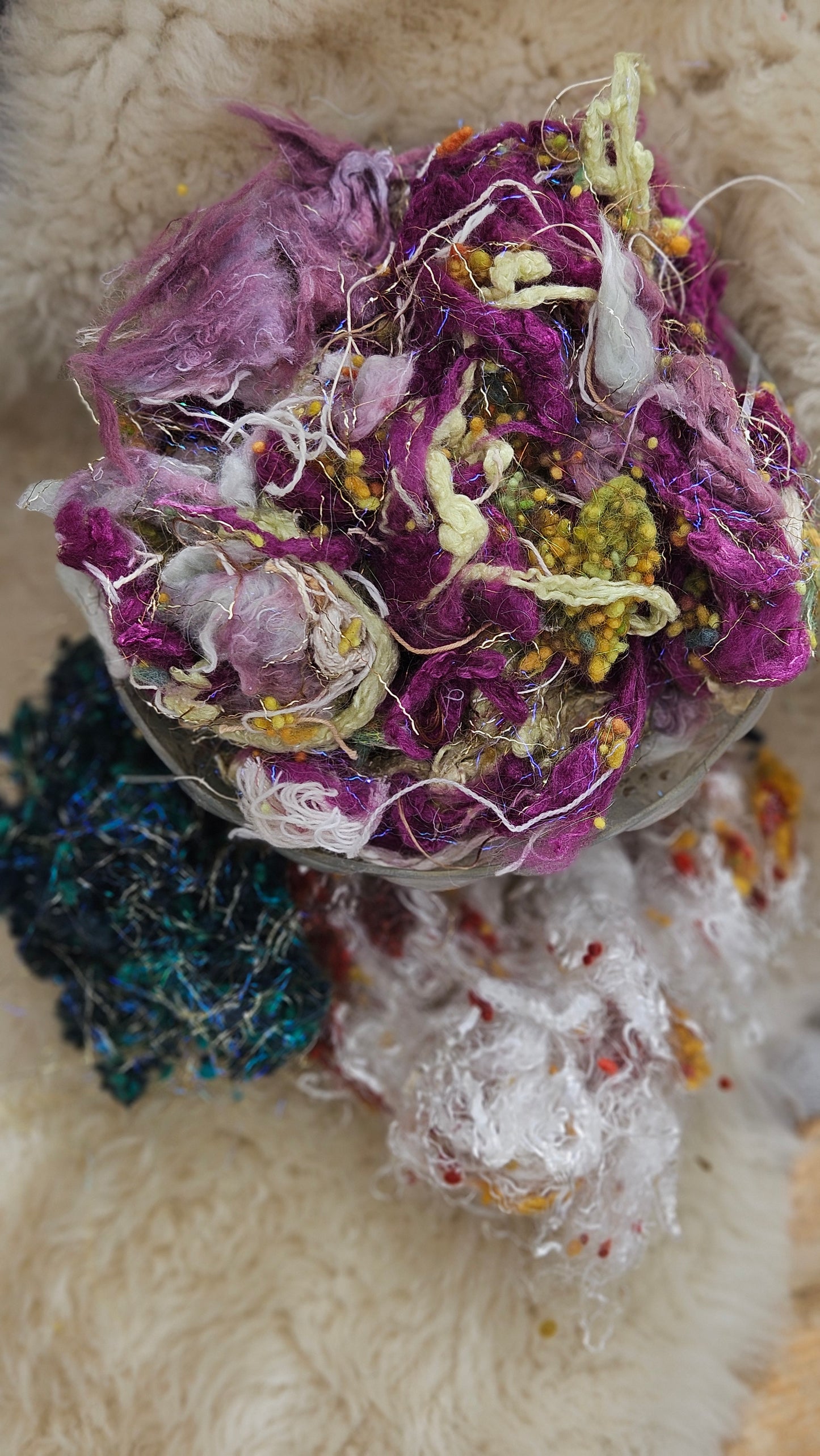 STILL LIFE WITH FLOWERS - limited edition Matisse Abstract Expressionism inspired luxury fiber artist kit for fiber blending and felting - 2.5 oz | 71 g