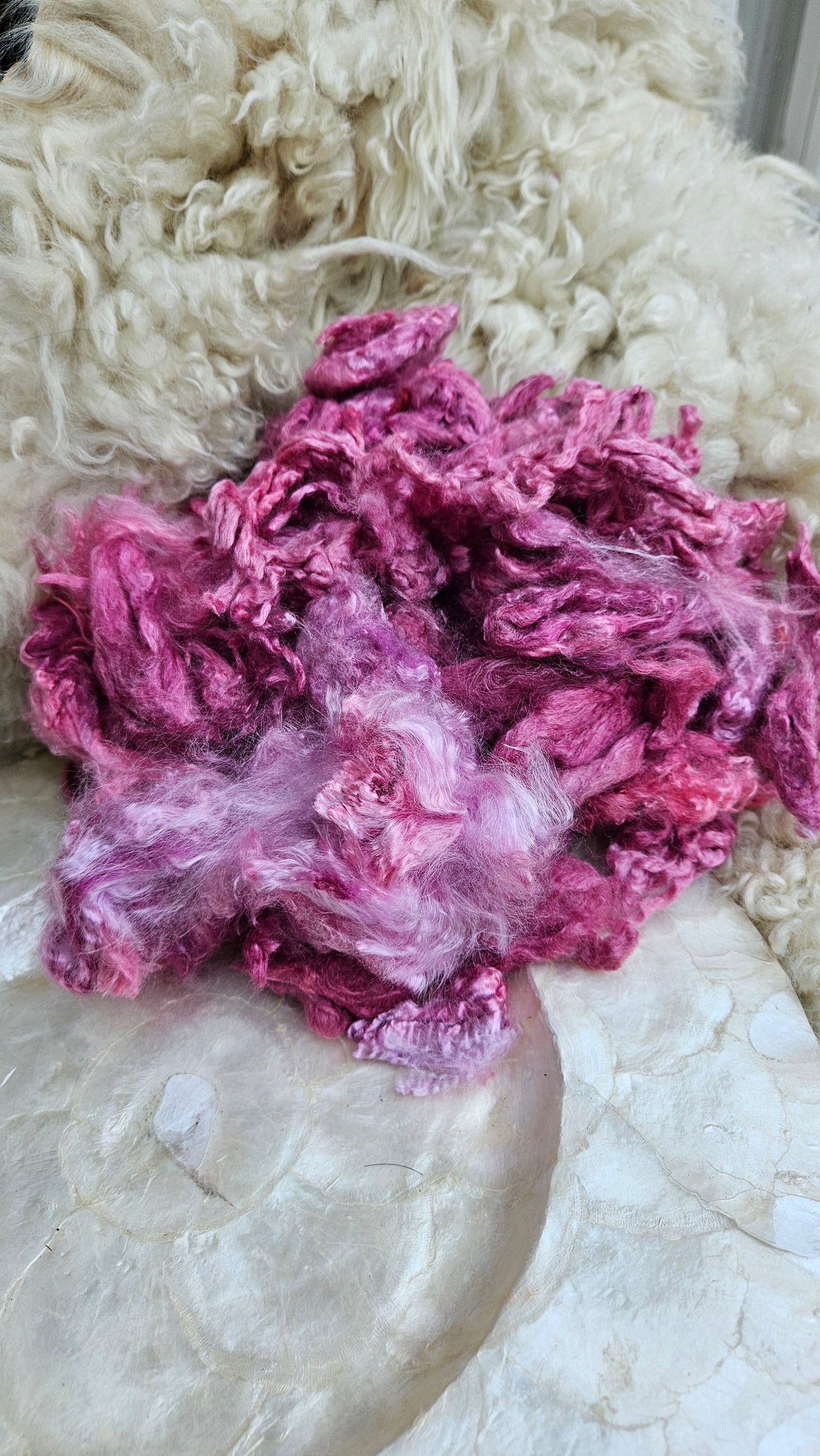 ORMINDO - hand-dyed extra fine wool and silky bamboo dense cloud recycled mill ends - 5 oz | 142 g